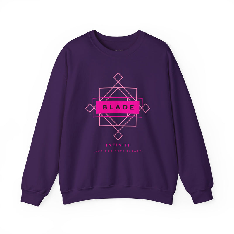 Geometric Infiniti Pink Unisex Crewneck Sweater