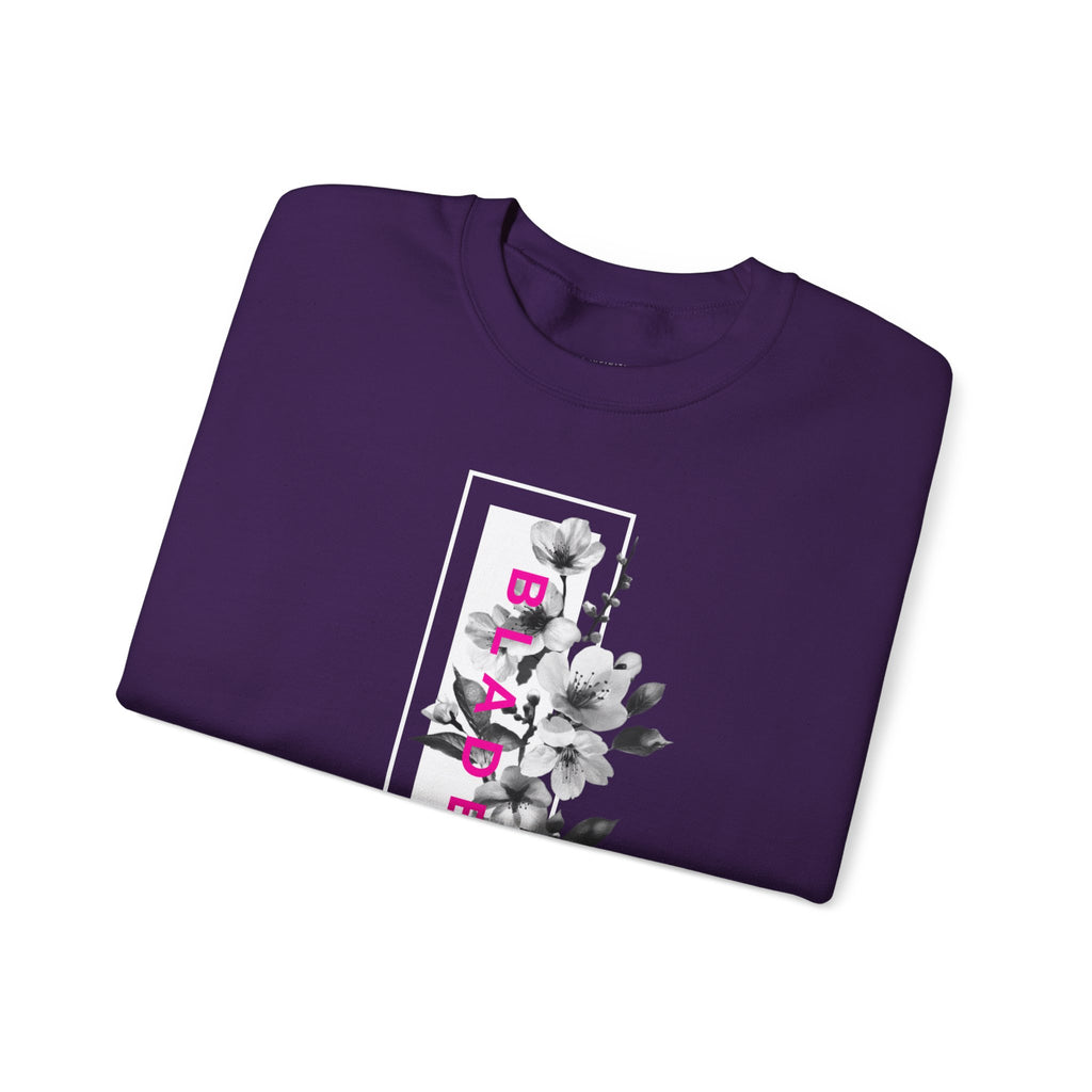 Bloom Bae Deep Pink Floral Unisex Crewneck Sweater