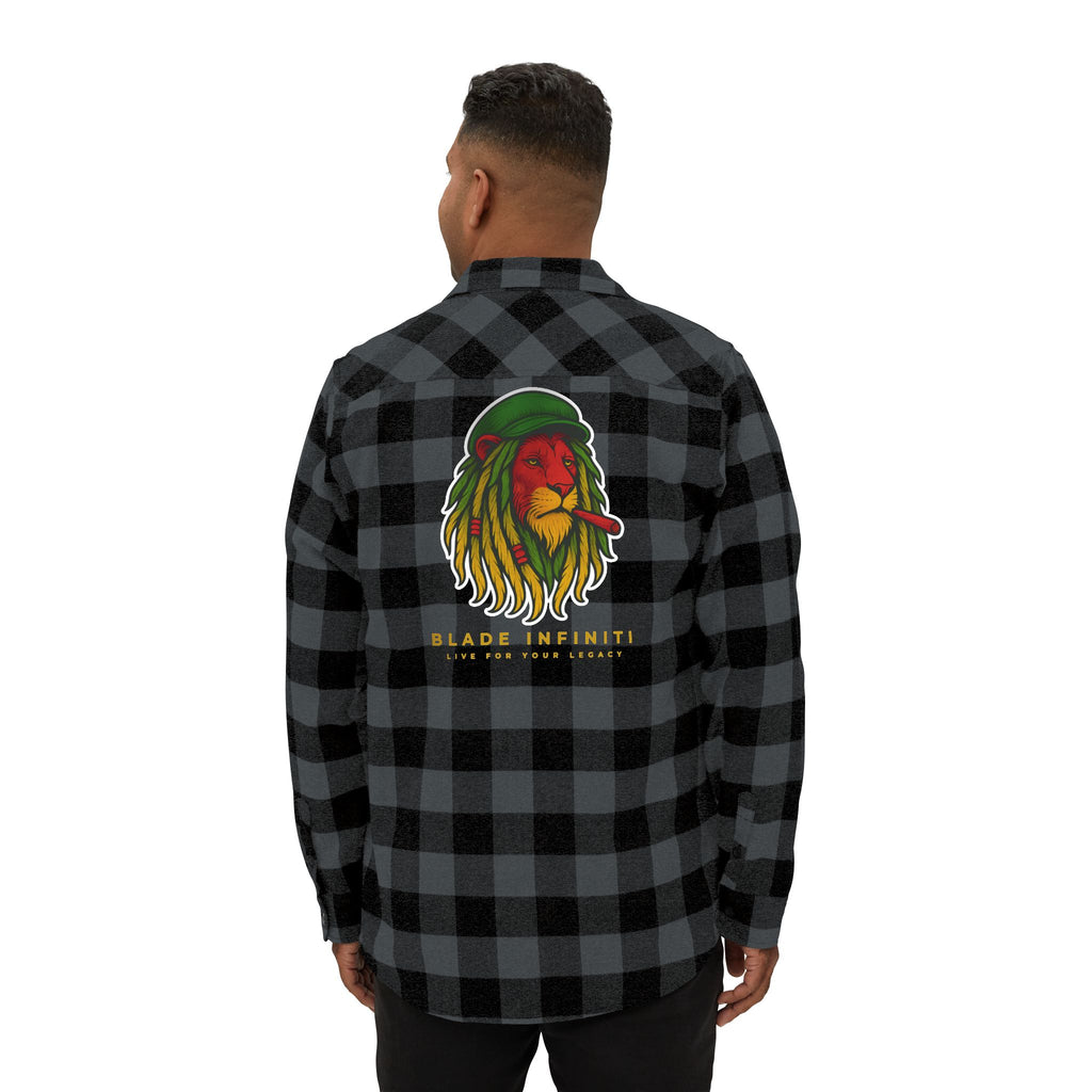 Rasta Lion Version 3 Flannel Shirt