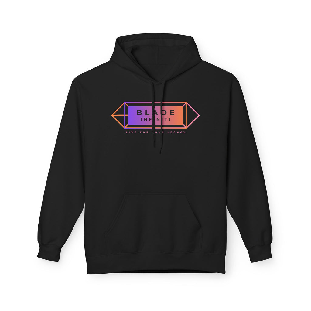 Geometric Infiniti Purple/Pink/Orange Ombre Hoodie