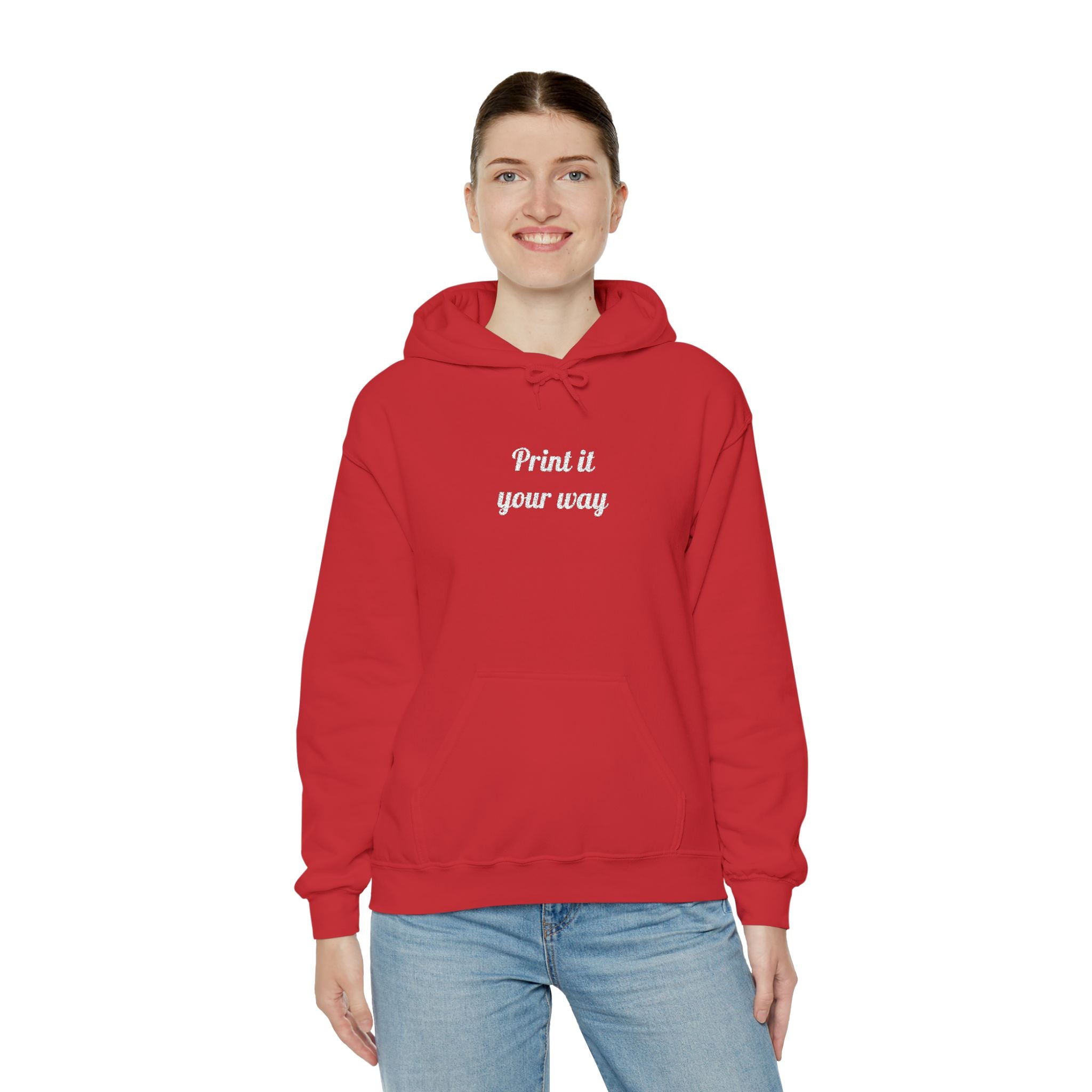 Custom Embroidered Unisex Hoodie – Ethically Sourced Cotton Blend