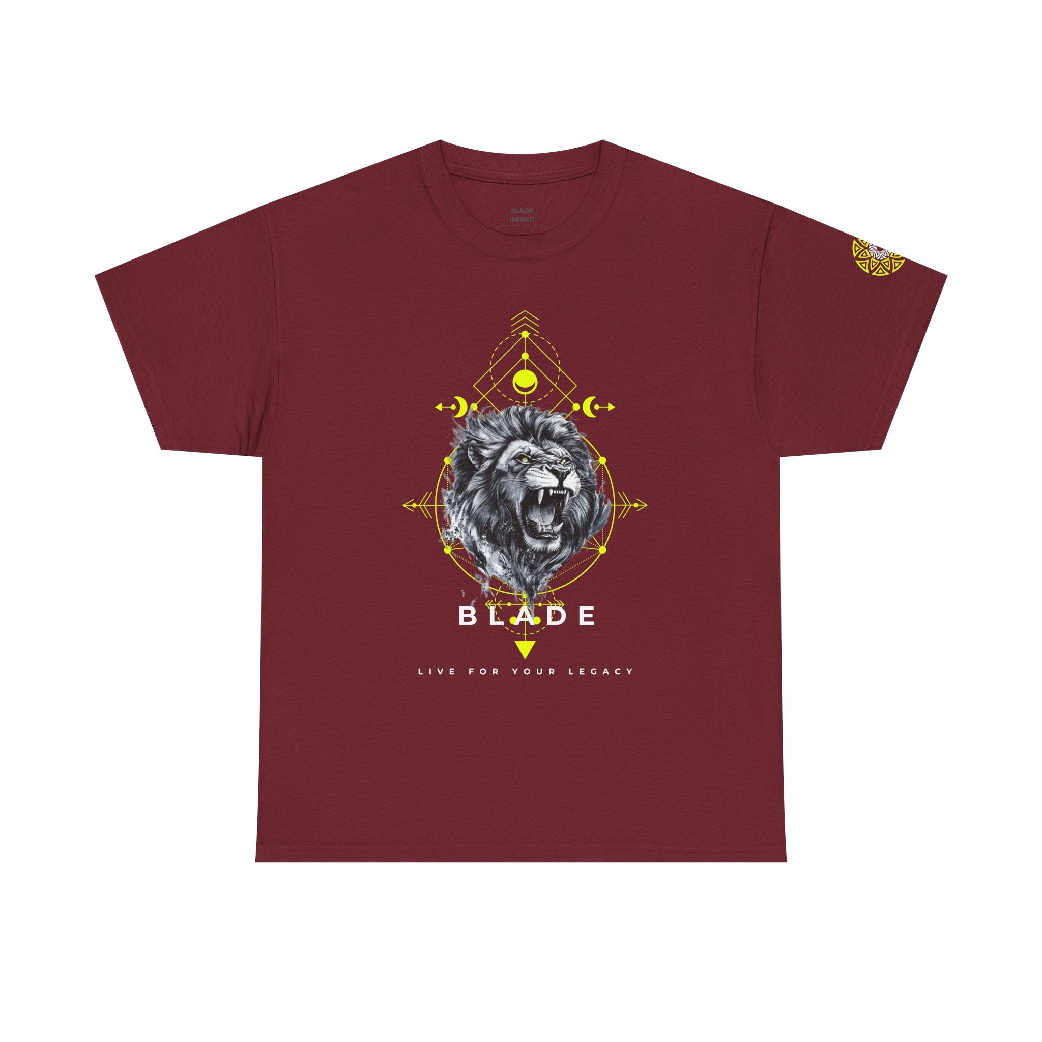 Geometric King White TX Lion T-Shirt