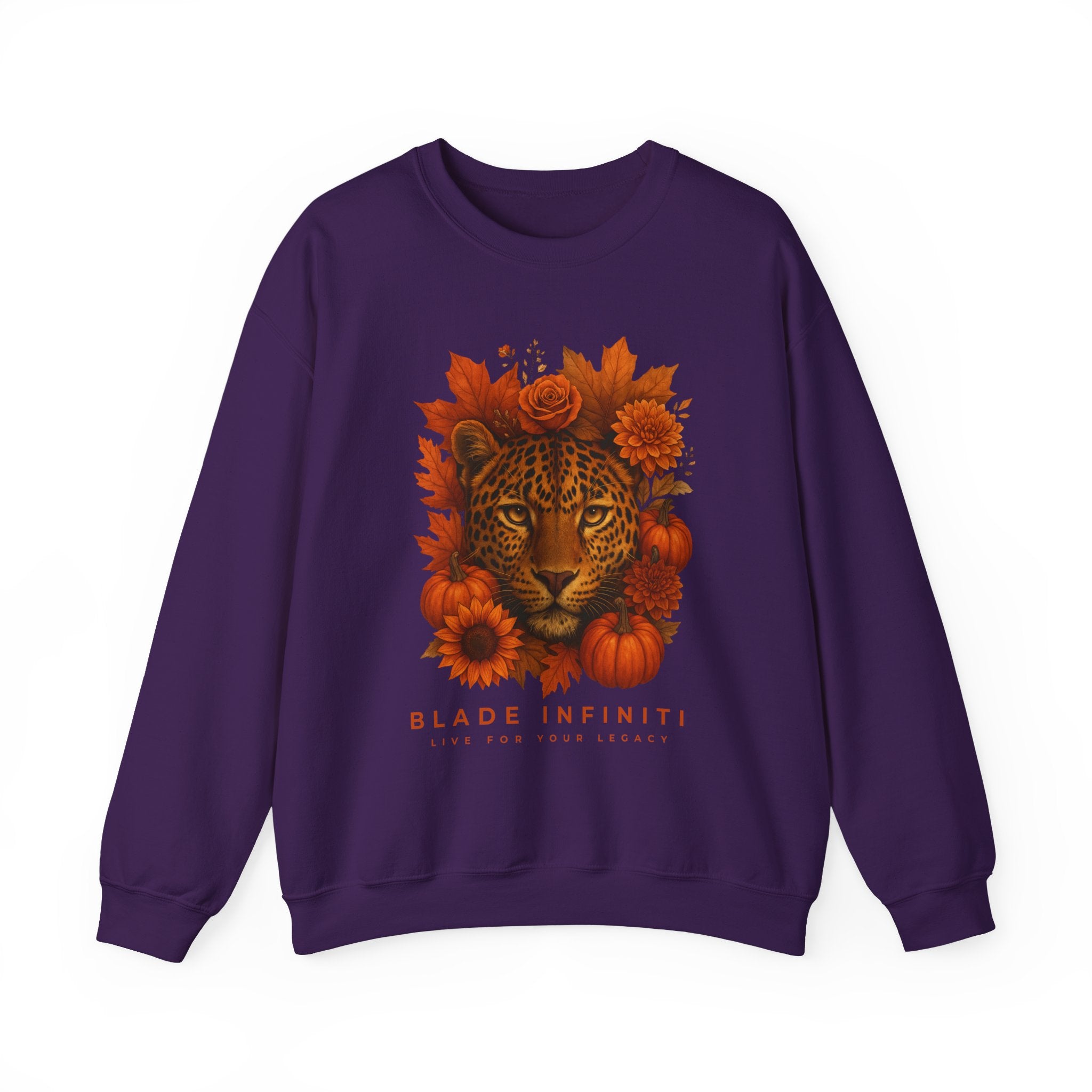 Fall Leopard Jungle Unisex Crewneck Sweater