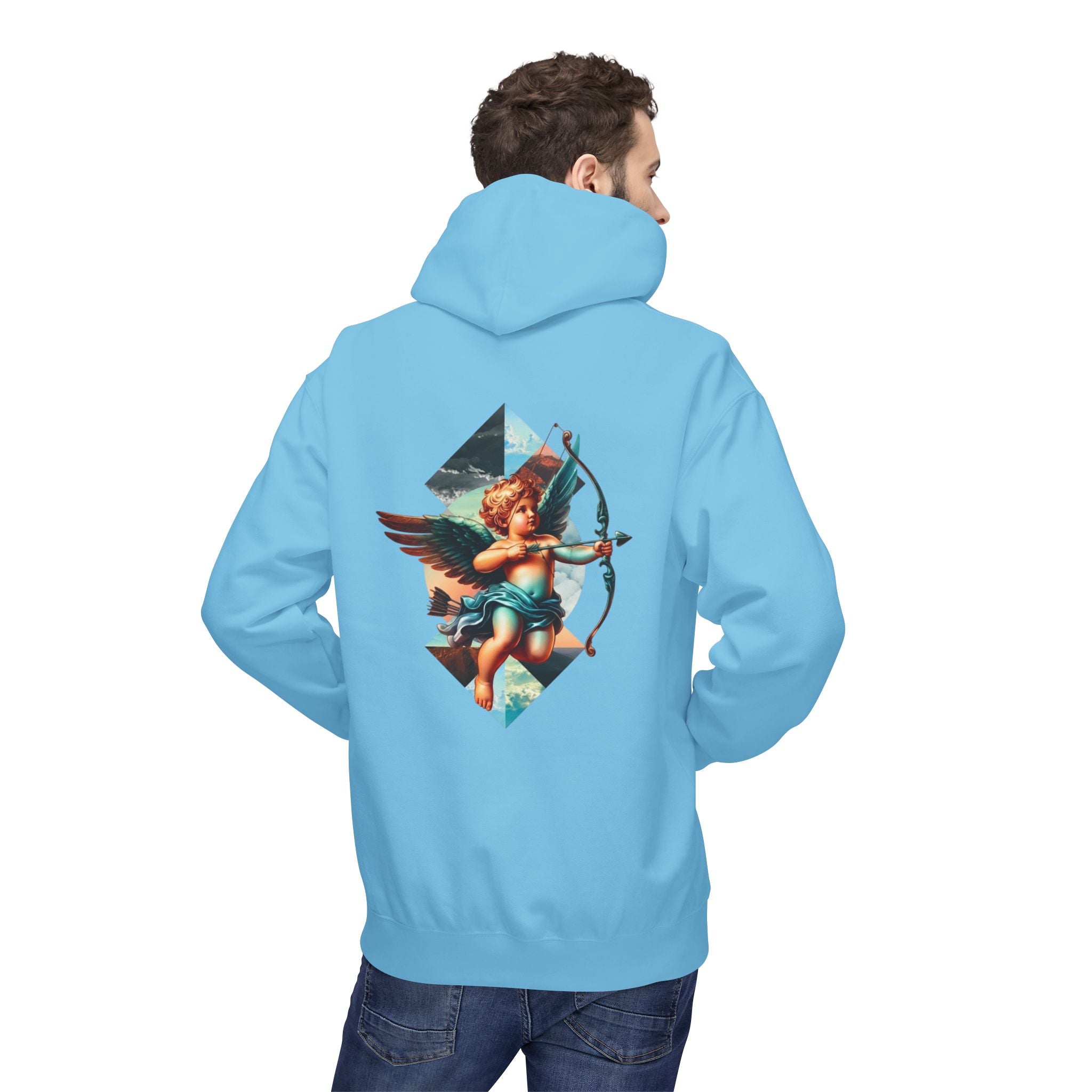 Cupid's Bow Blue + Arrow - Love, Infiniti Hoodie