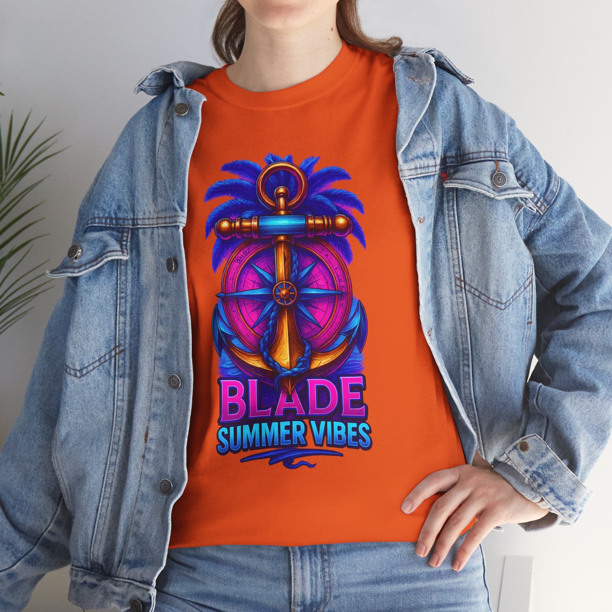Anchor Compass Multi Blue/Pink T-Shirt