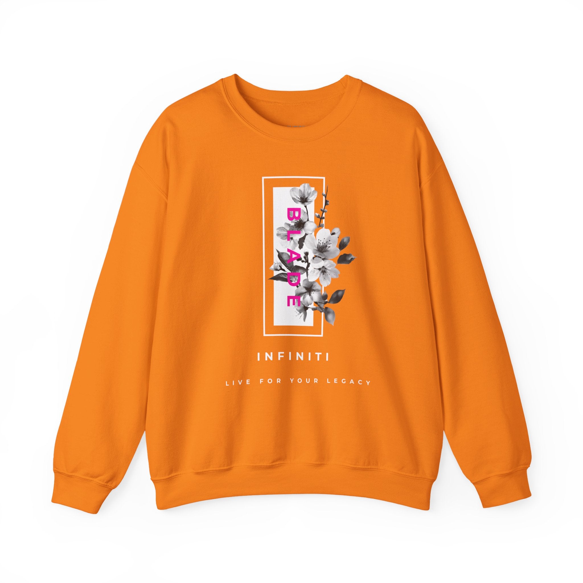 Bloom Bae Deep Pink Floral Unisex Crewneck Sweater