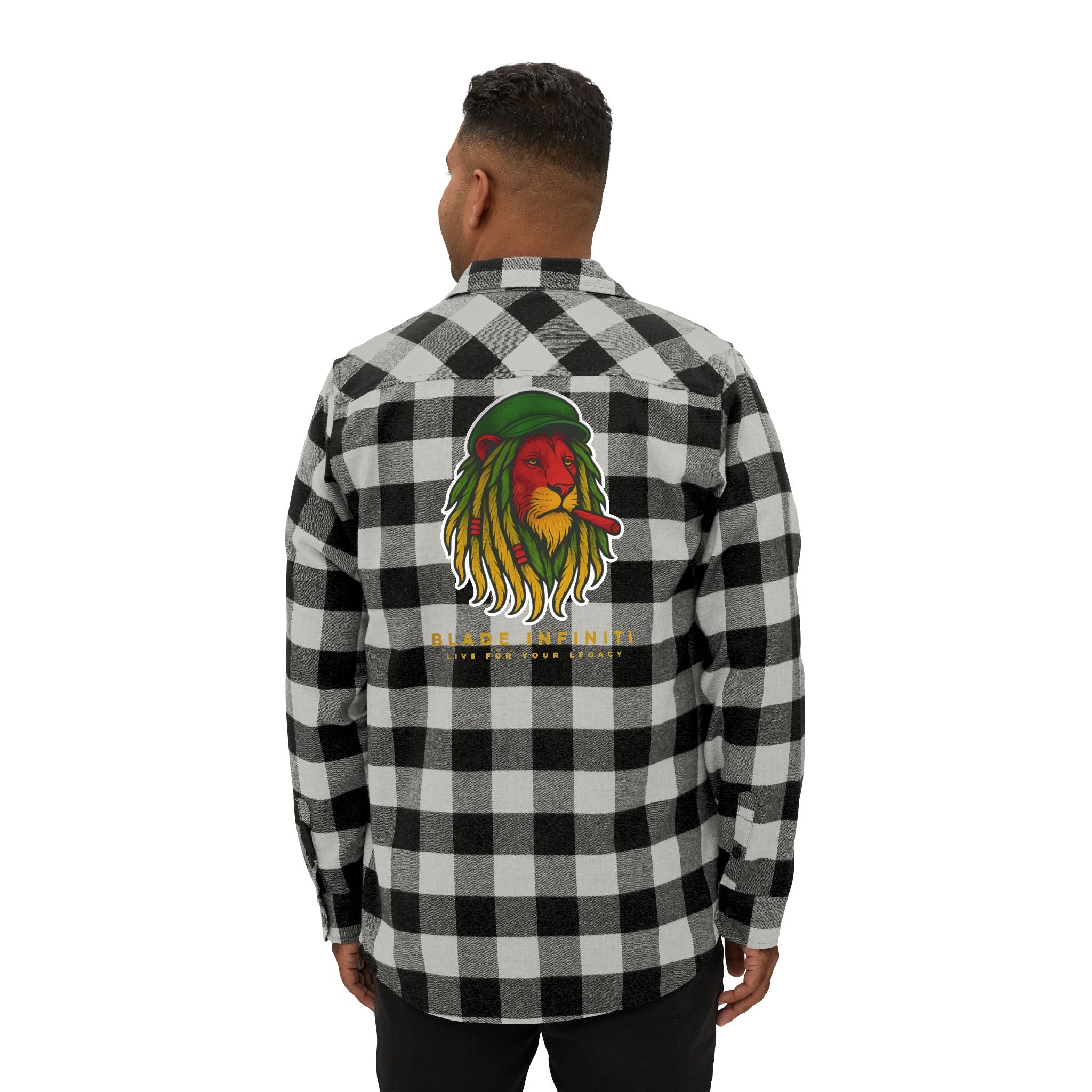 Rasta Lion Version 3 Flannel Shirt