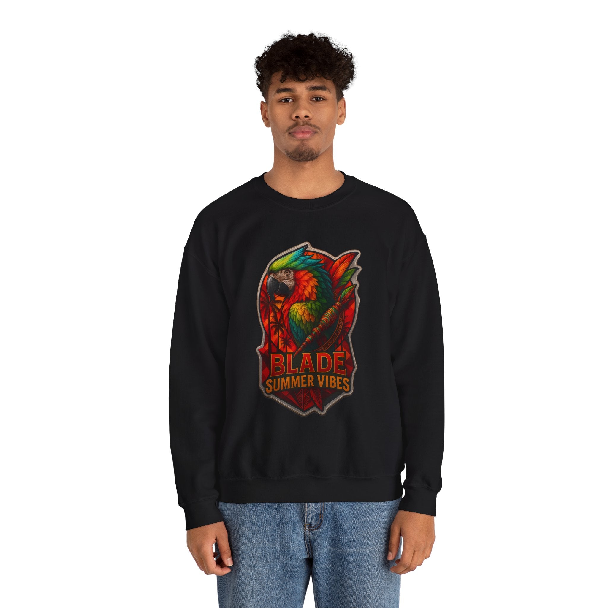Aztec Parrot Unisex Crewneck Sweater