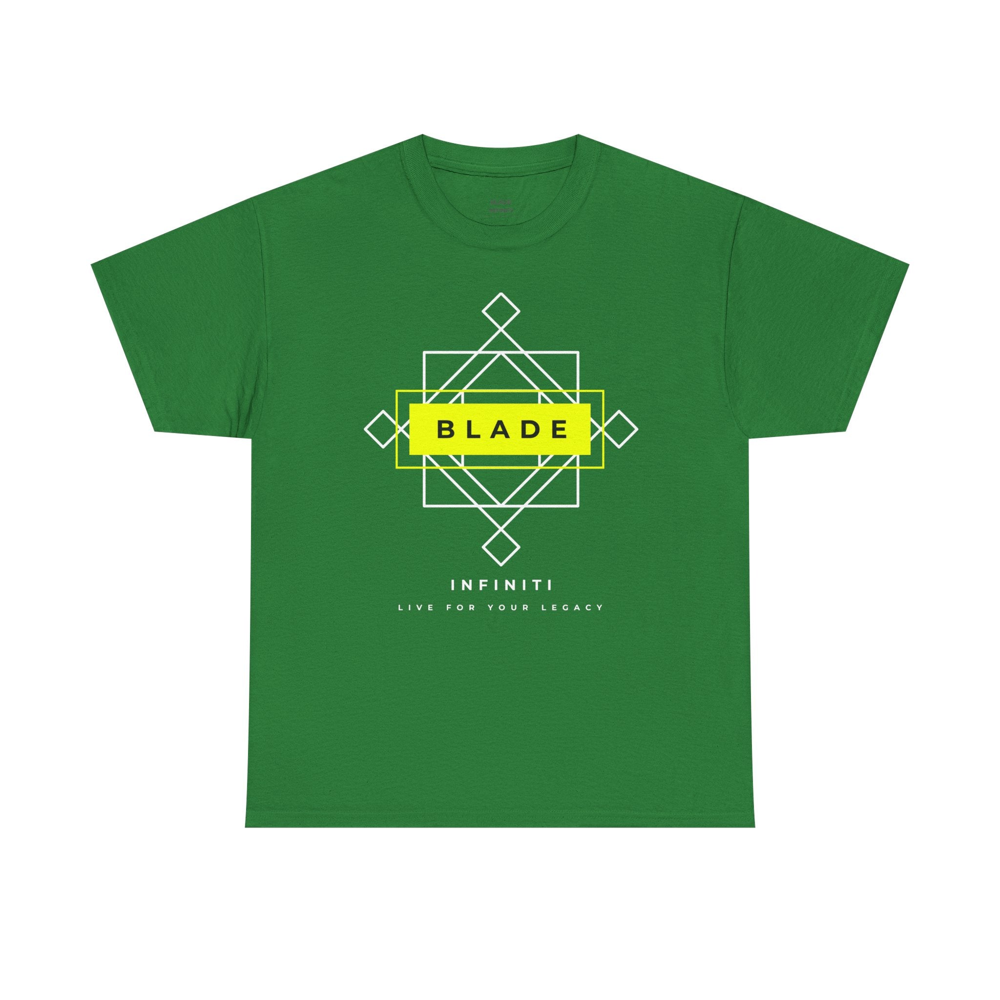 Geometric Infiniti Neon Green/White T-Shirt