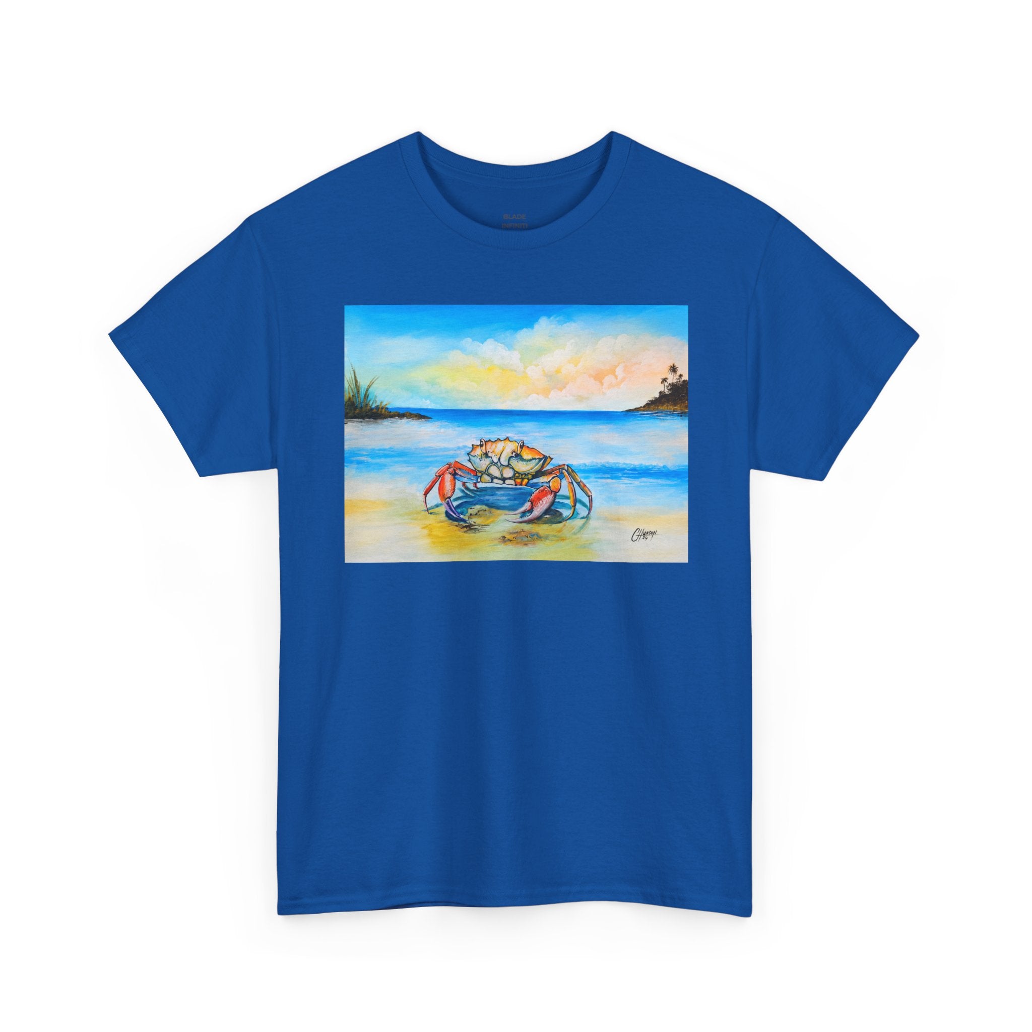 Coastal Crab Beach Sunset T-Shirt