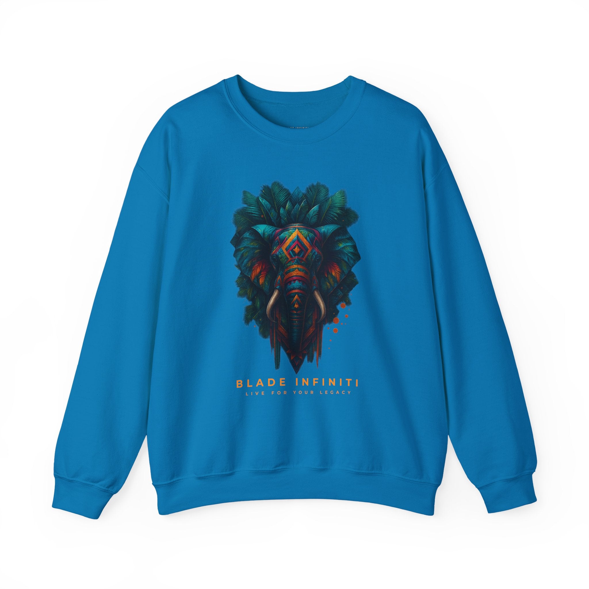 Midnight Tiki Elephant Unisex Crewneck Sweater