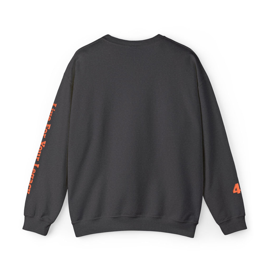 Blade Legacy Puff Stencil Orange Crewneck Sweater