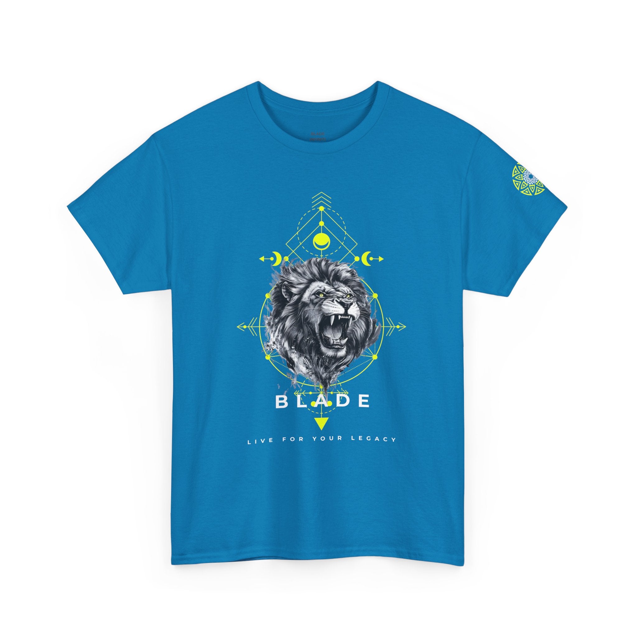 Geometric King White TX Lion T-Shirt