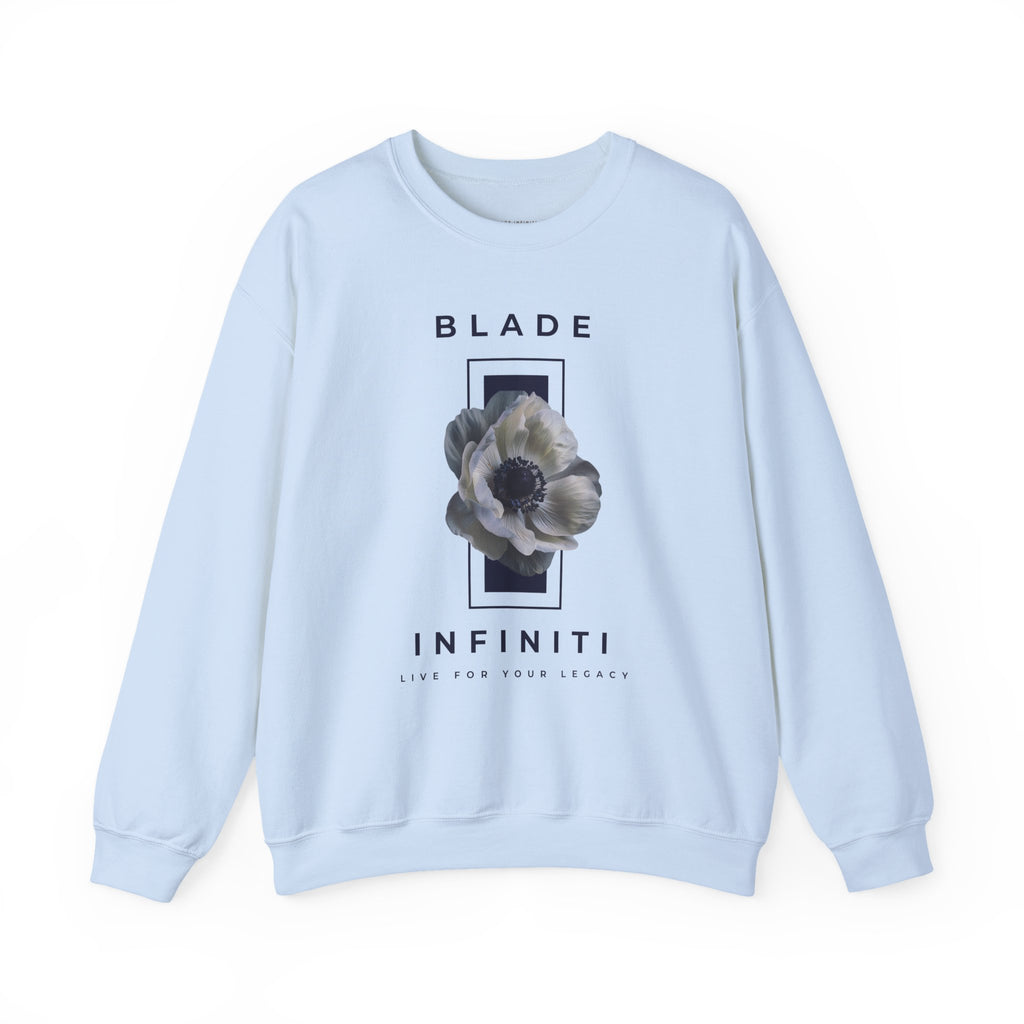 Essence of Infiniti Navy/Dark/White Floral Unisex Crewneck Sweater