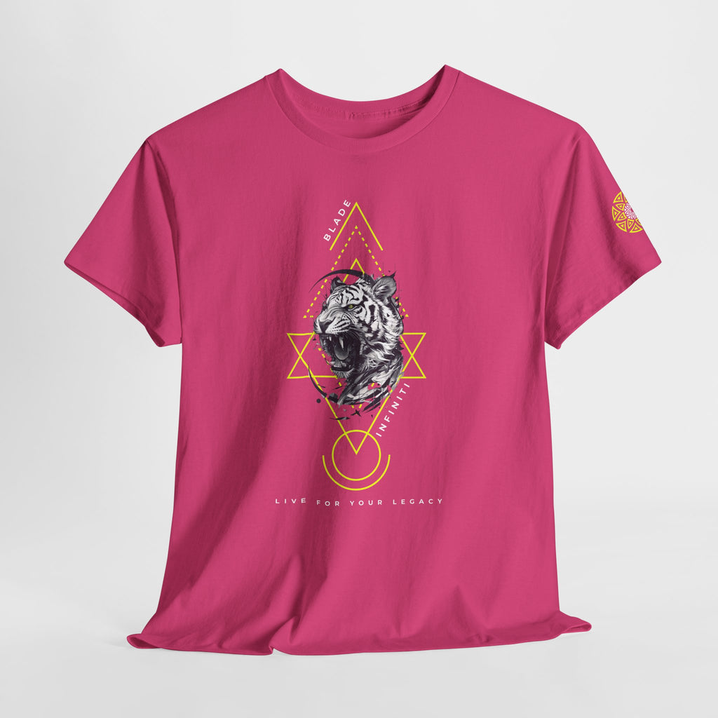 Geometric King Neon Green Tiger T-Shirt