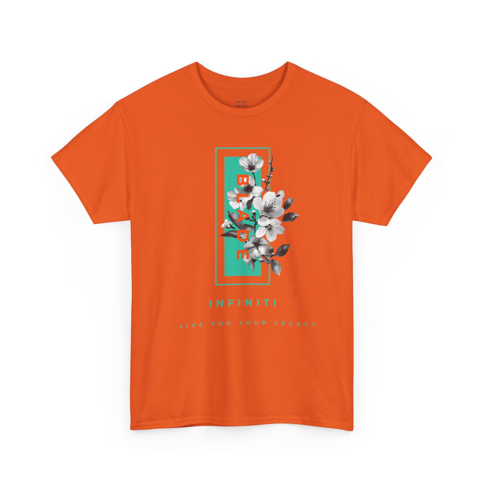 Bloom Bae Teal/Orange Floral T-Shirt