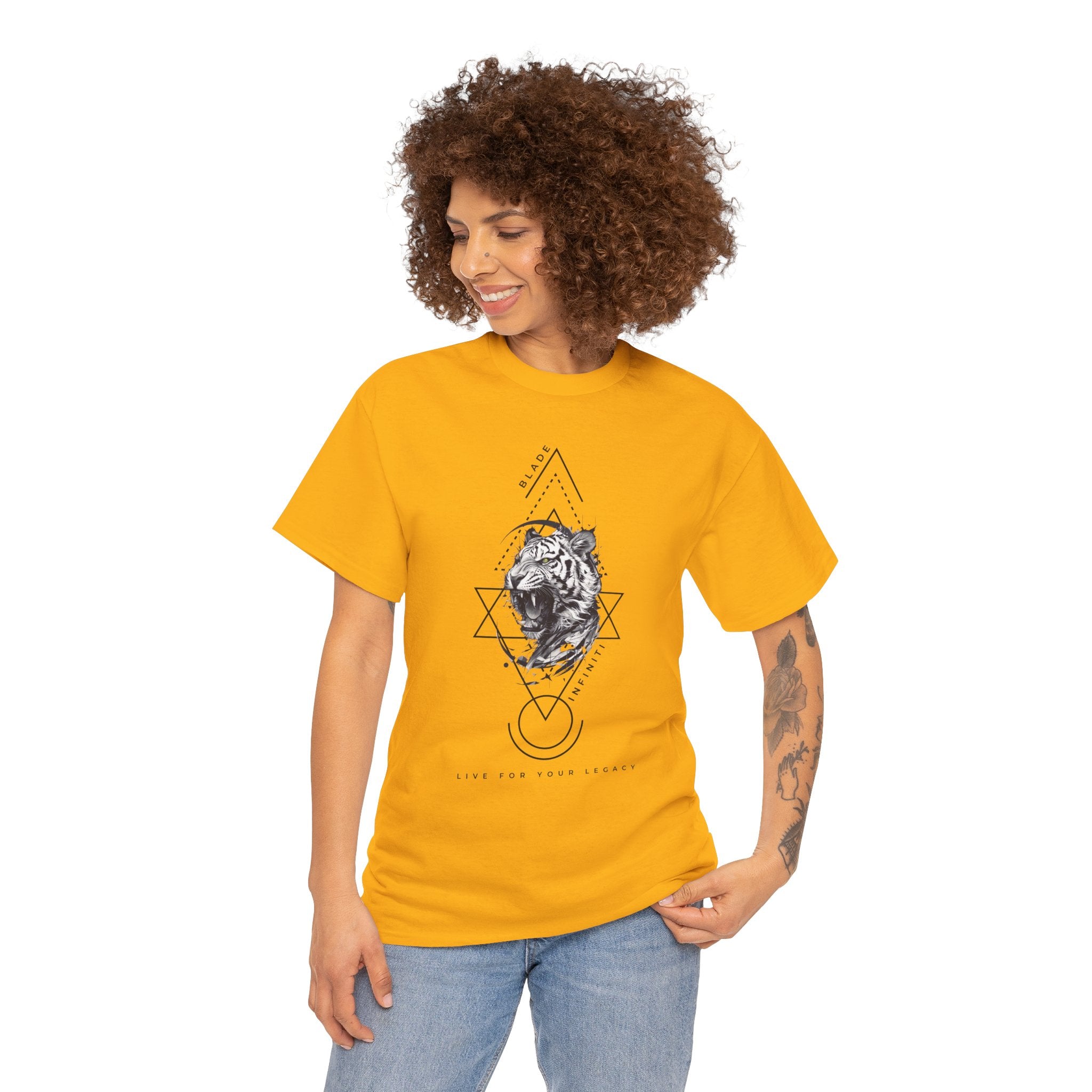 Geometric King Black TX Tiger T-Shirt
