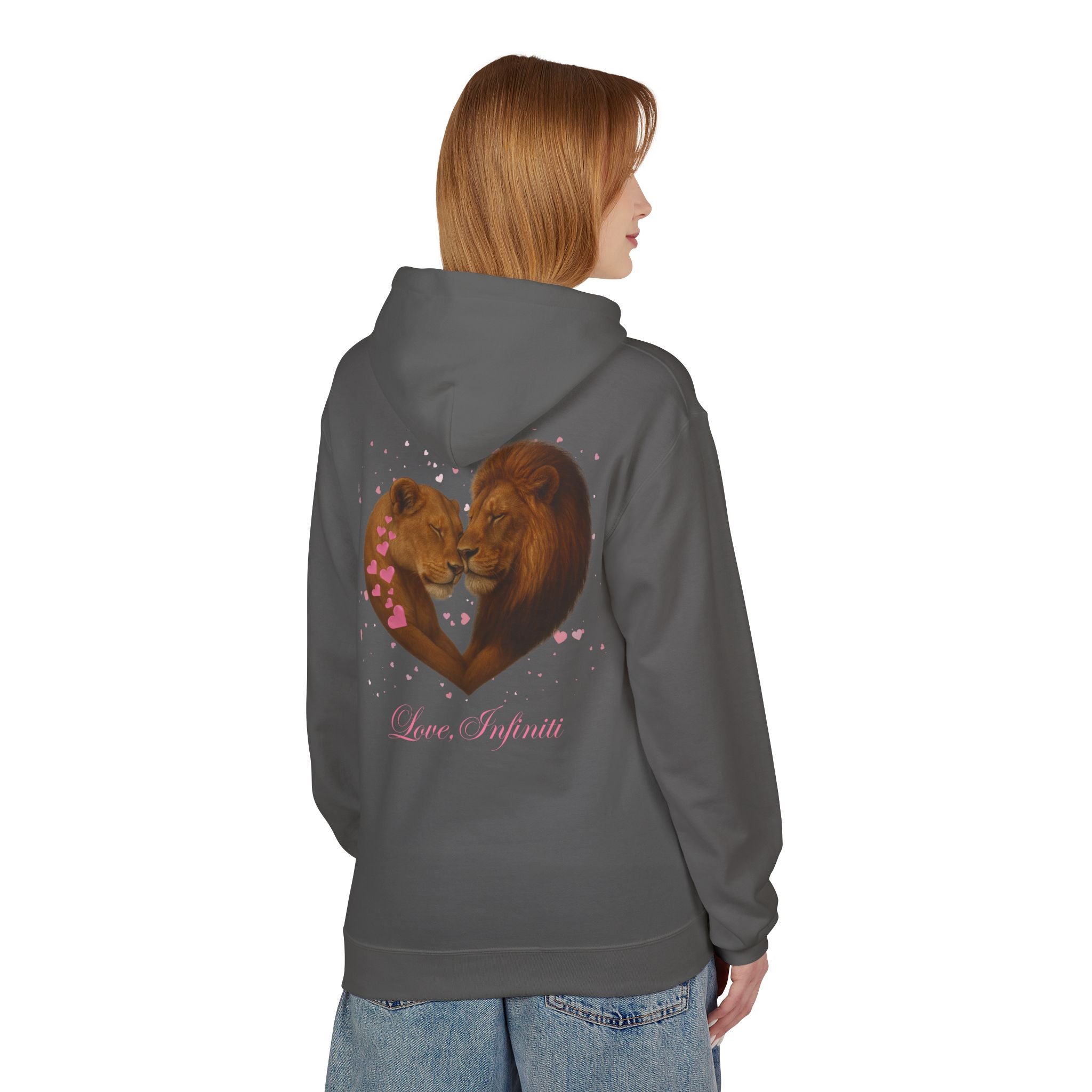 Lion Hearts - Love, Infiniti Unisex Hoodie
