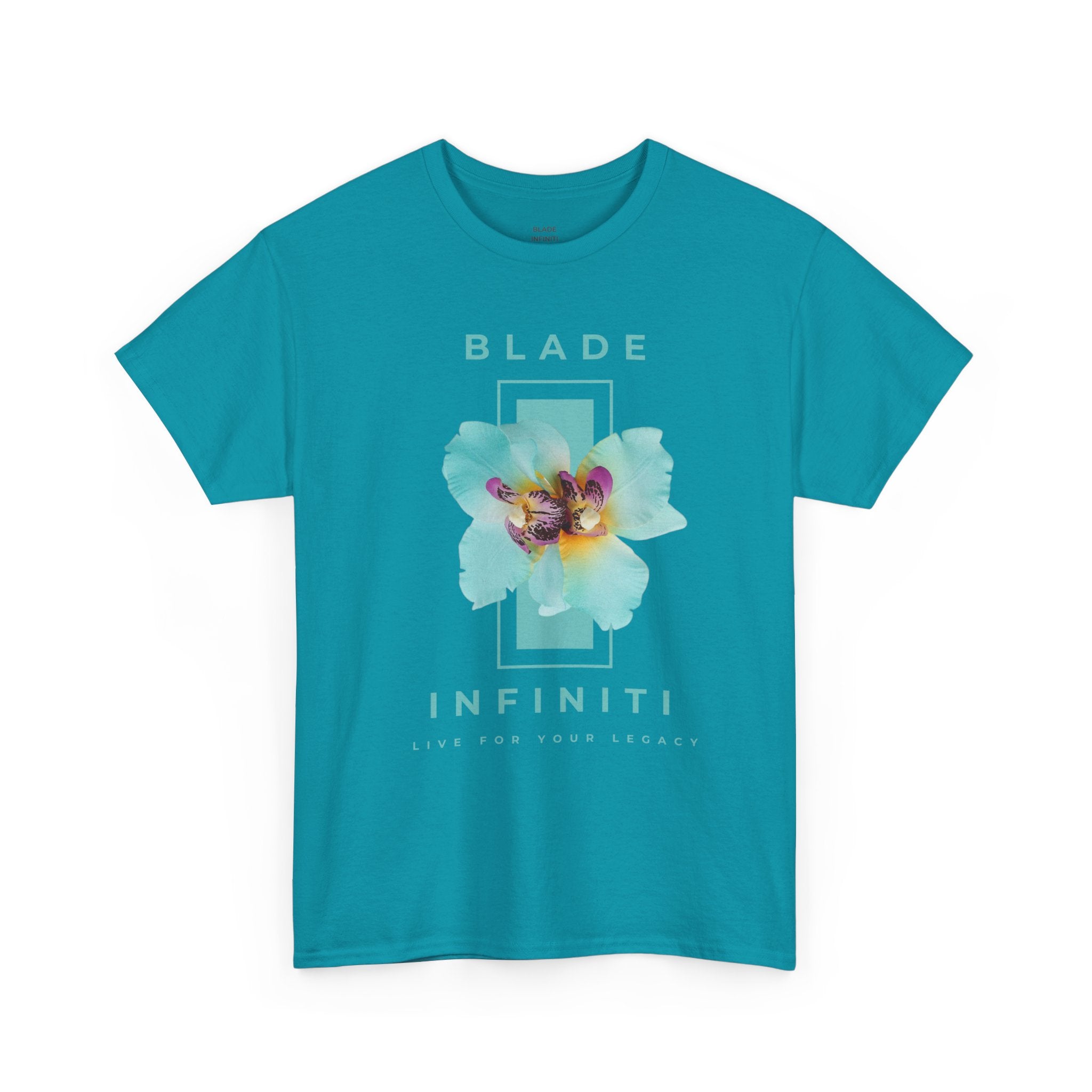 Essence of Infiniti Light Aqua Floral T-Shirt