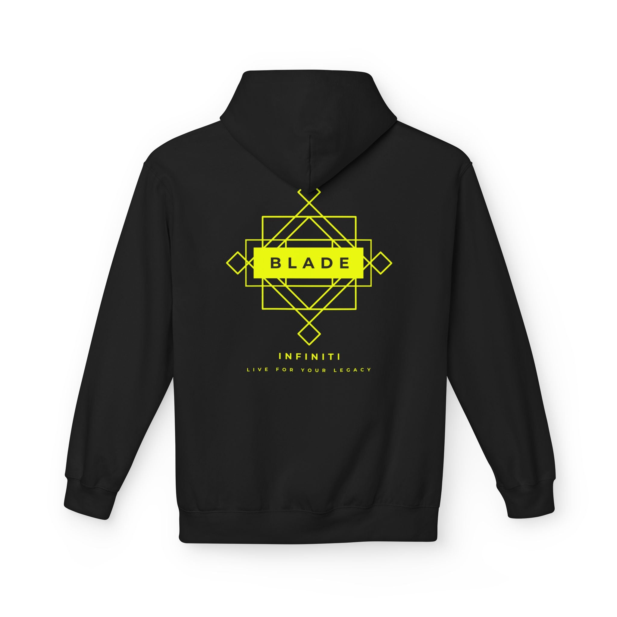 Geometric Infiniti Neon Green Hoodie