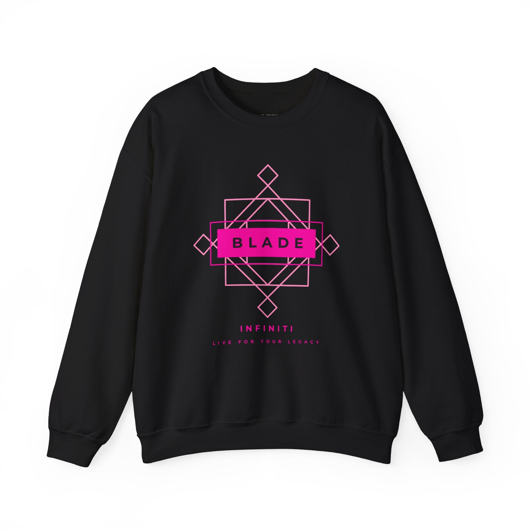 Geometric Infiniti Pink Unisex Crewneck Sweater