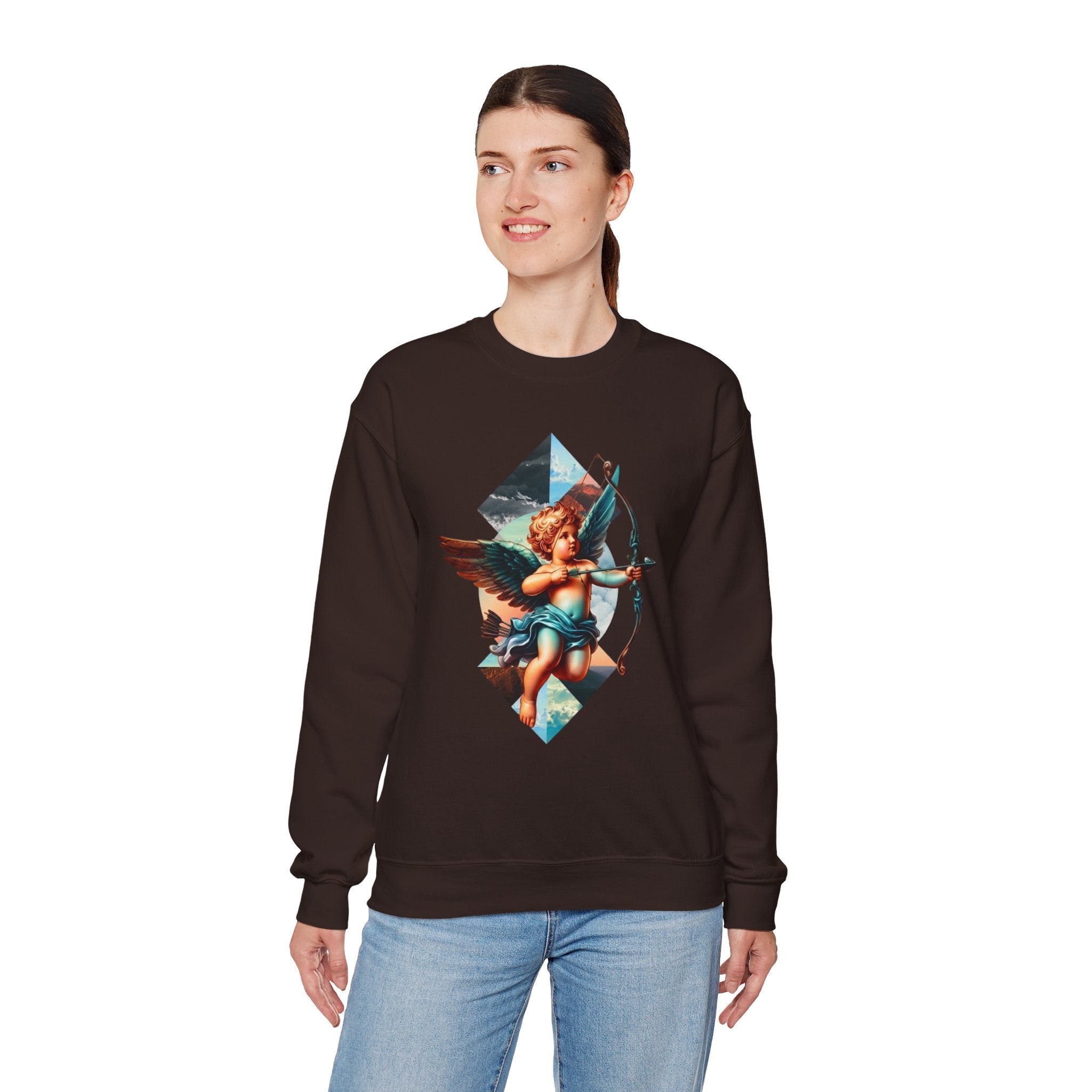 Cupid's Bow Blue + Arrow - Love, Infiniti Unisex Crewneck Sweater