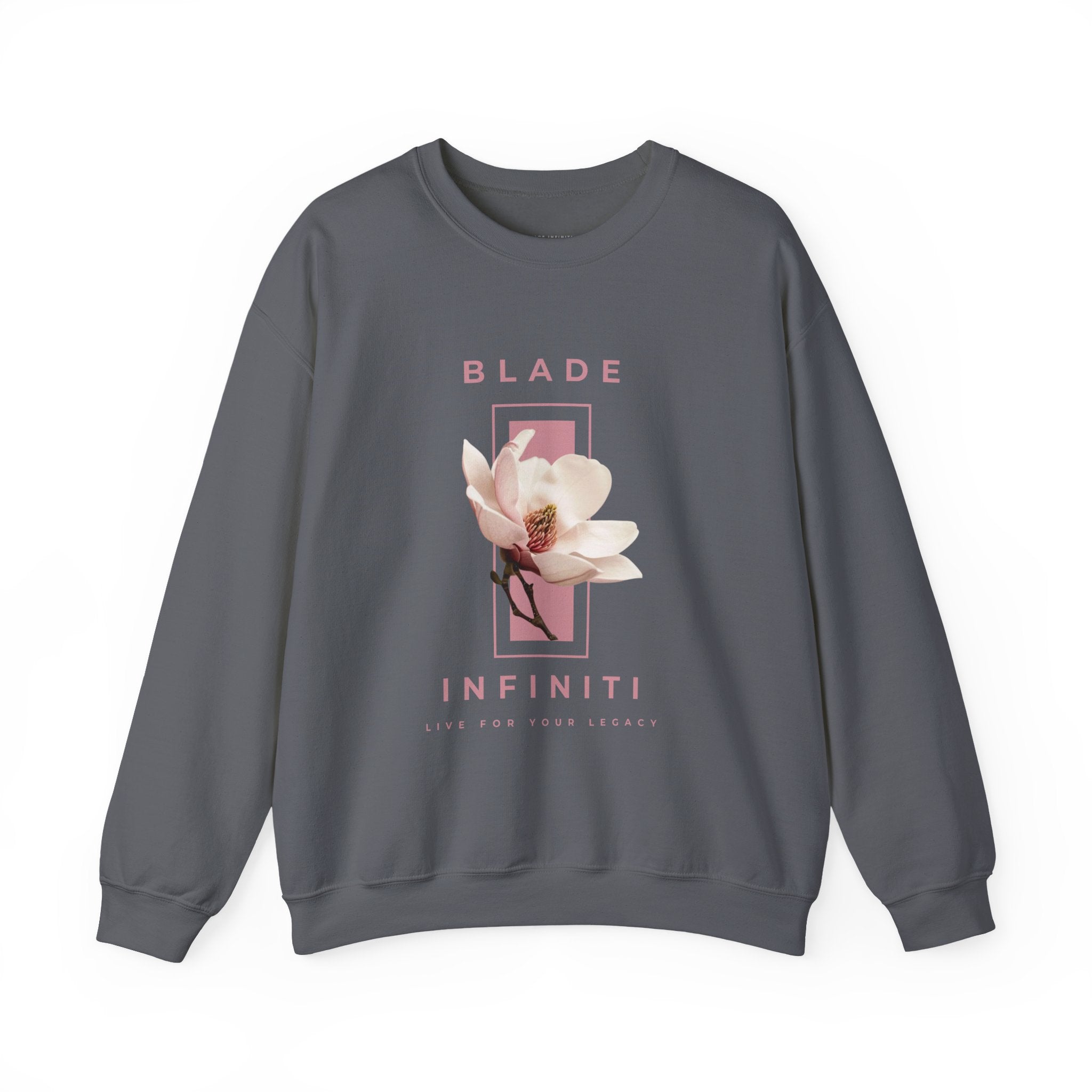 Essence of Infiniti Pink/Cream Floral Crewneck Sweater