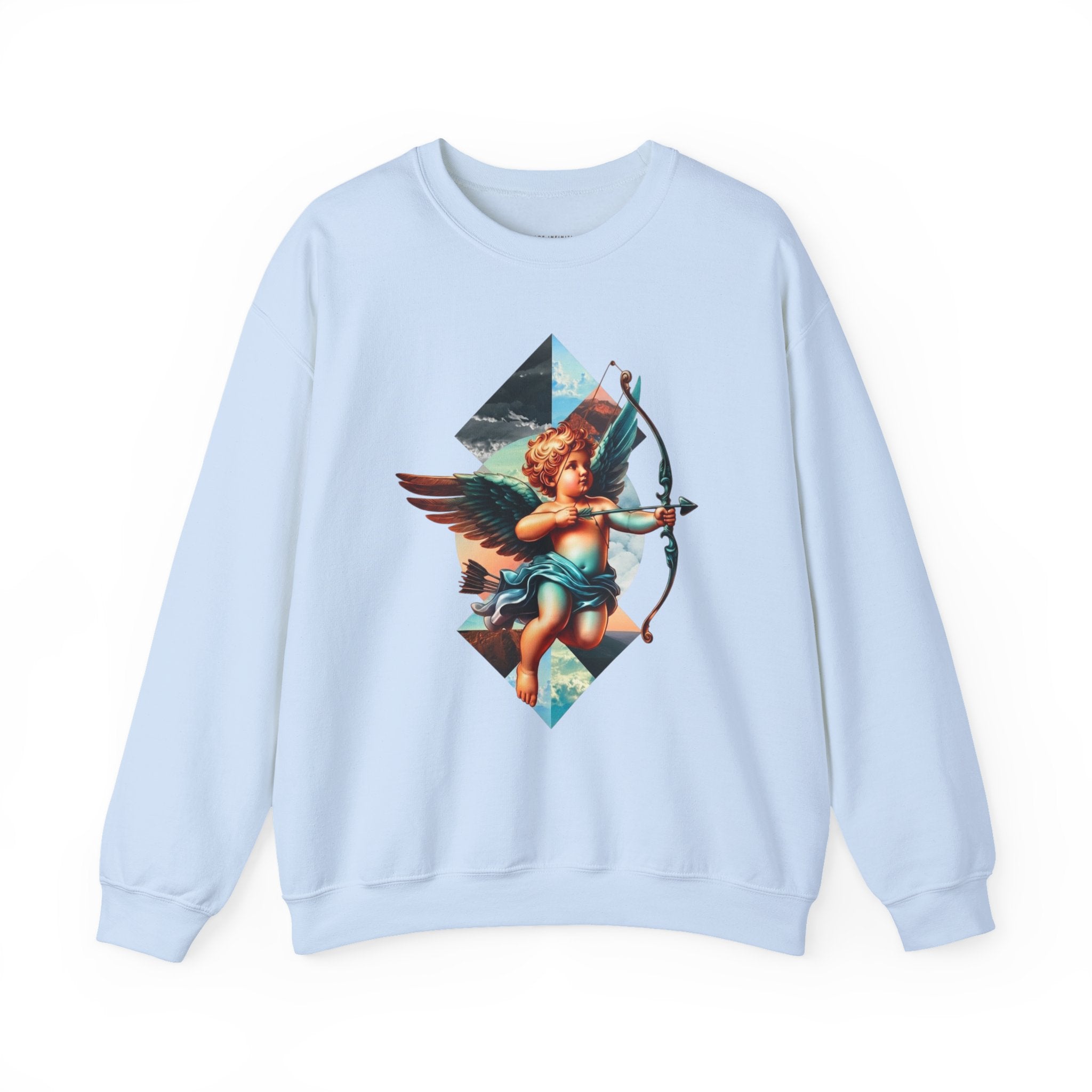 Cupid's Bow Blue + Arrow - Love, Infiniti Unisex Crewneck Sweater