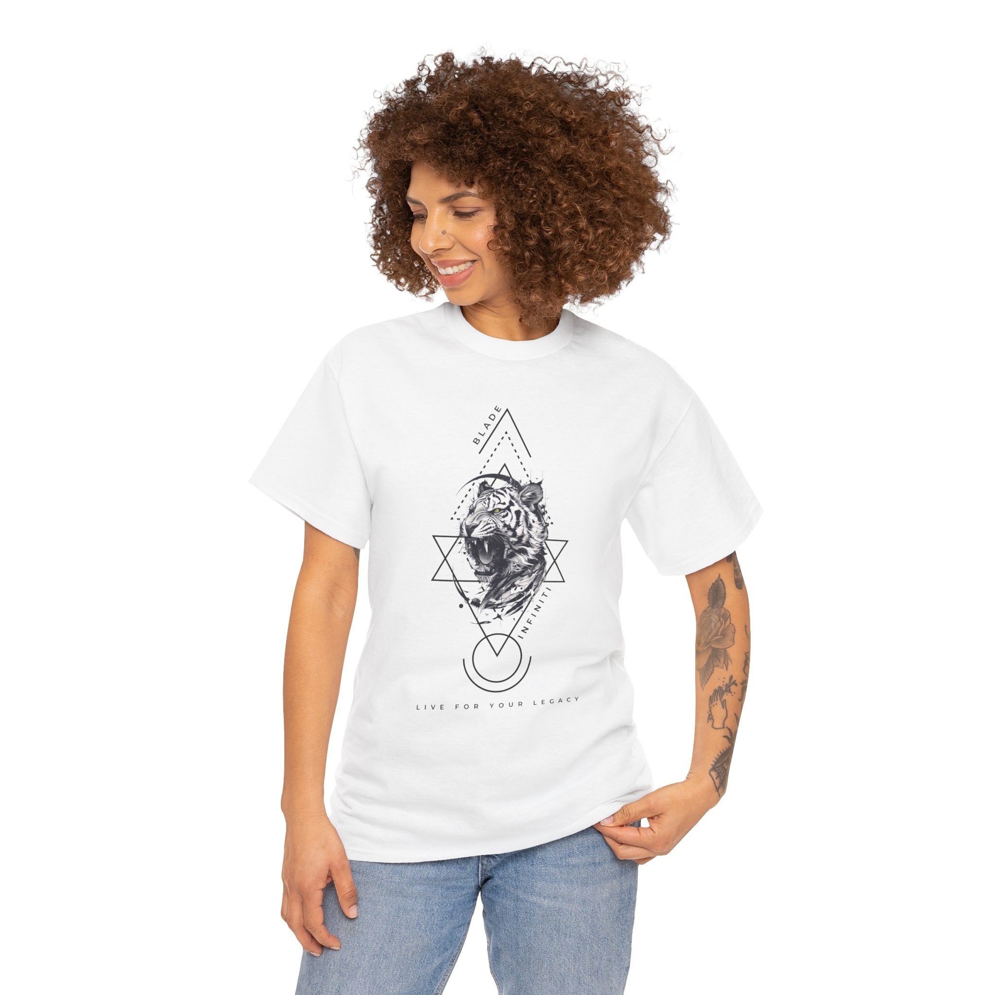Geometric King Black TX Tiger T-Shirt