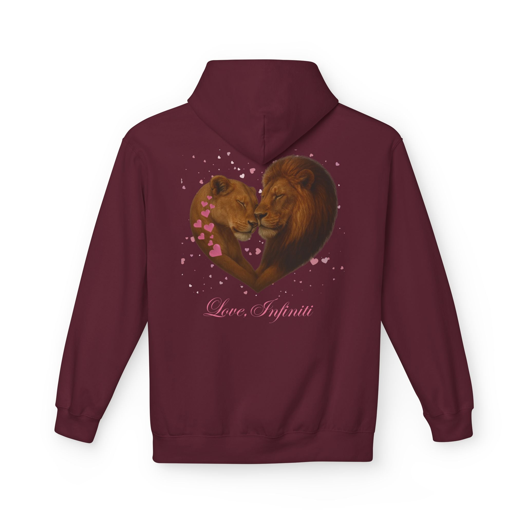 Lion Hearts - Love, Infiniti Unisex Hoodie
