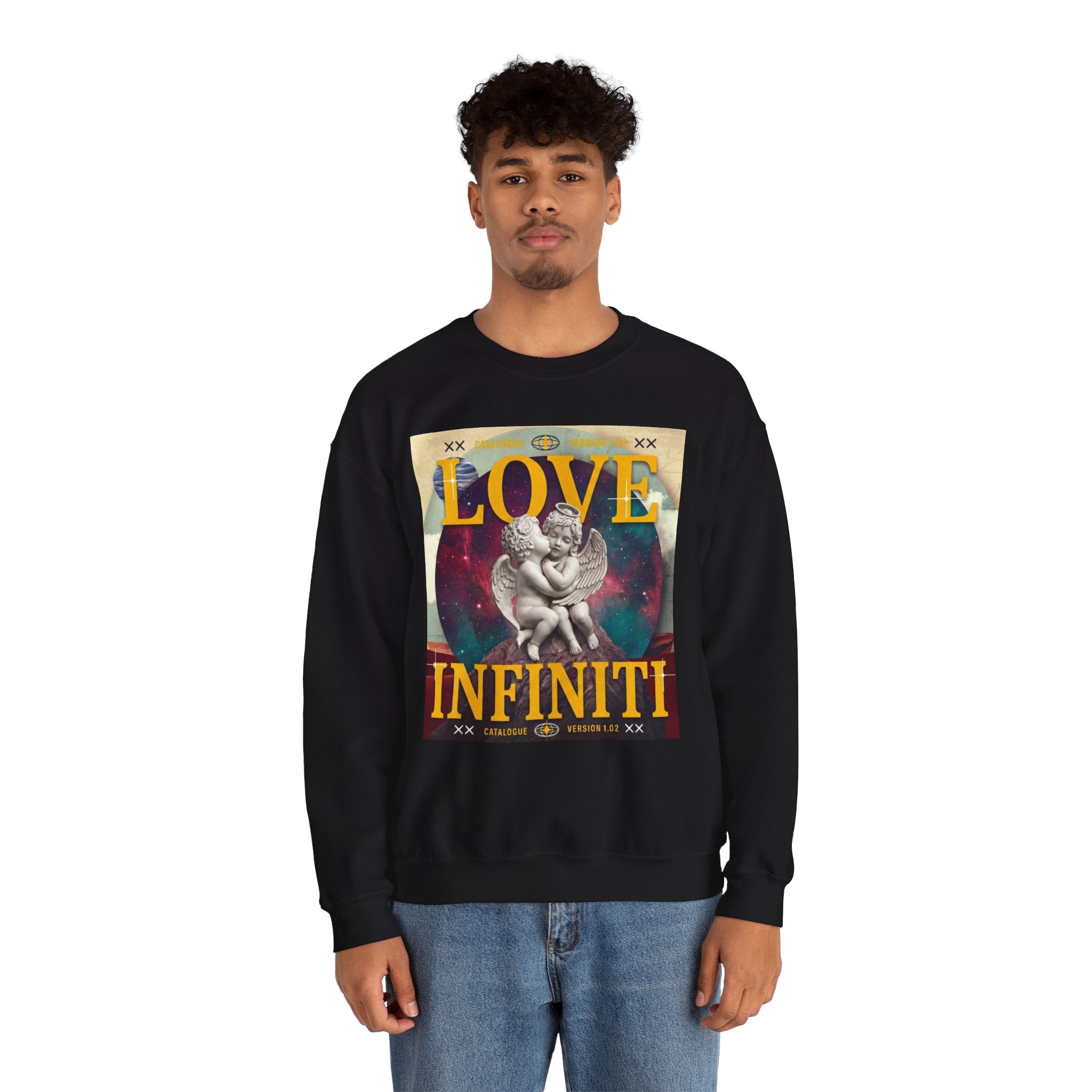 Celestial Love, Infiniti Unisex Crewneck Sweater
