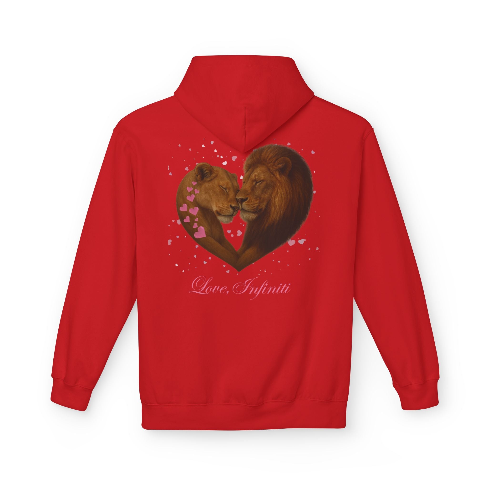 Lion Hearts - Love, Infiniti Unisex Hoodie