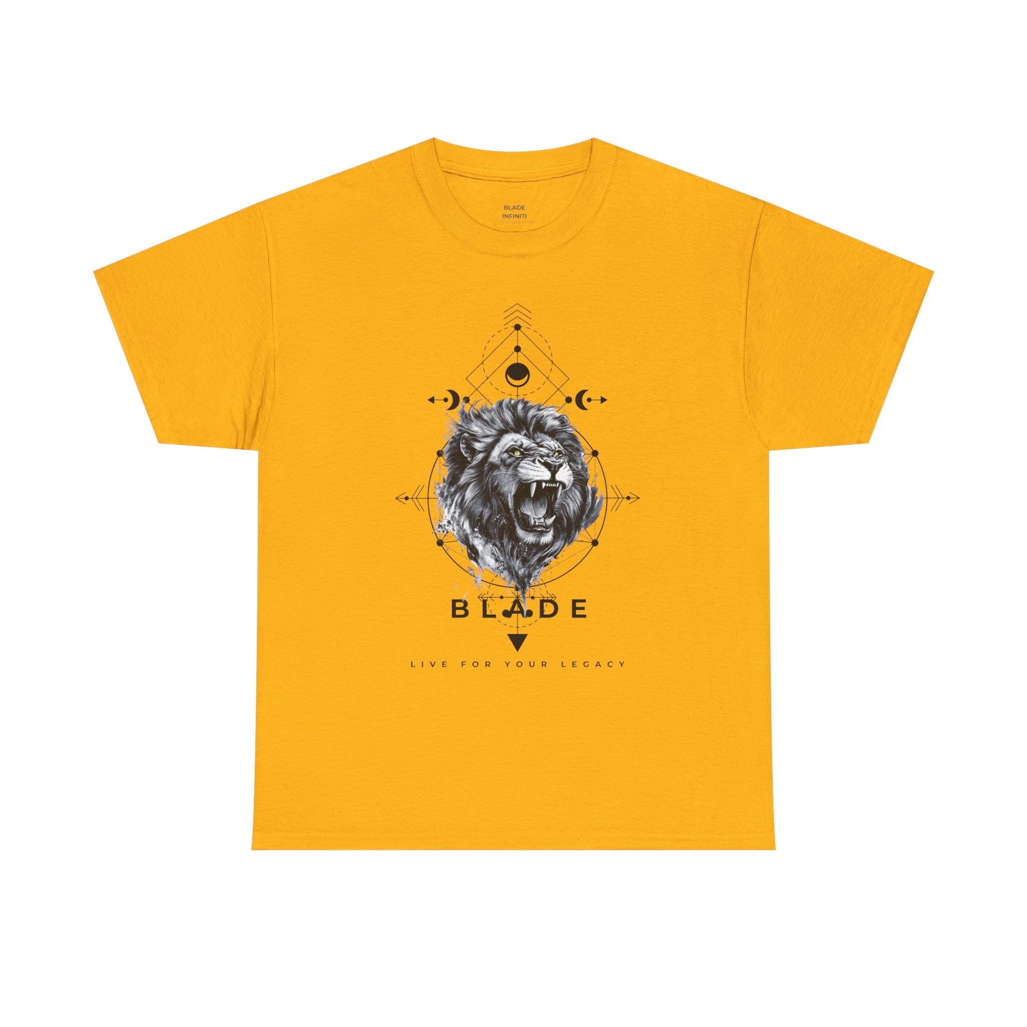 Geometric King Black TX Lion T-Shirt