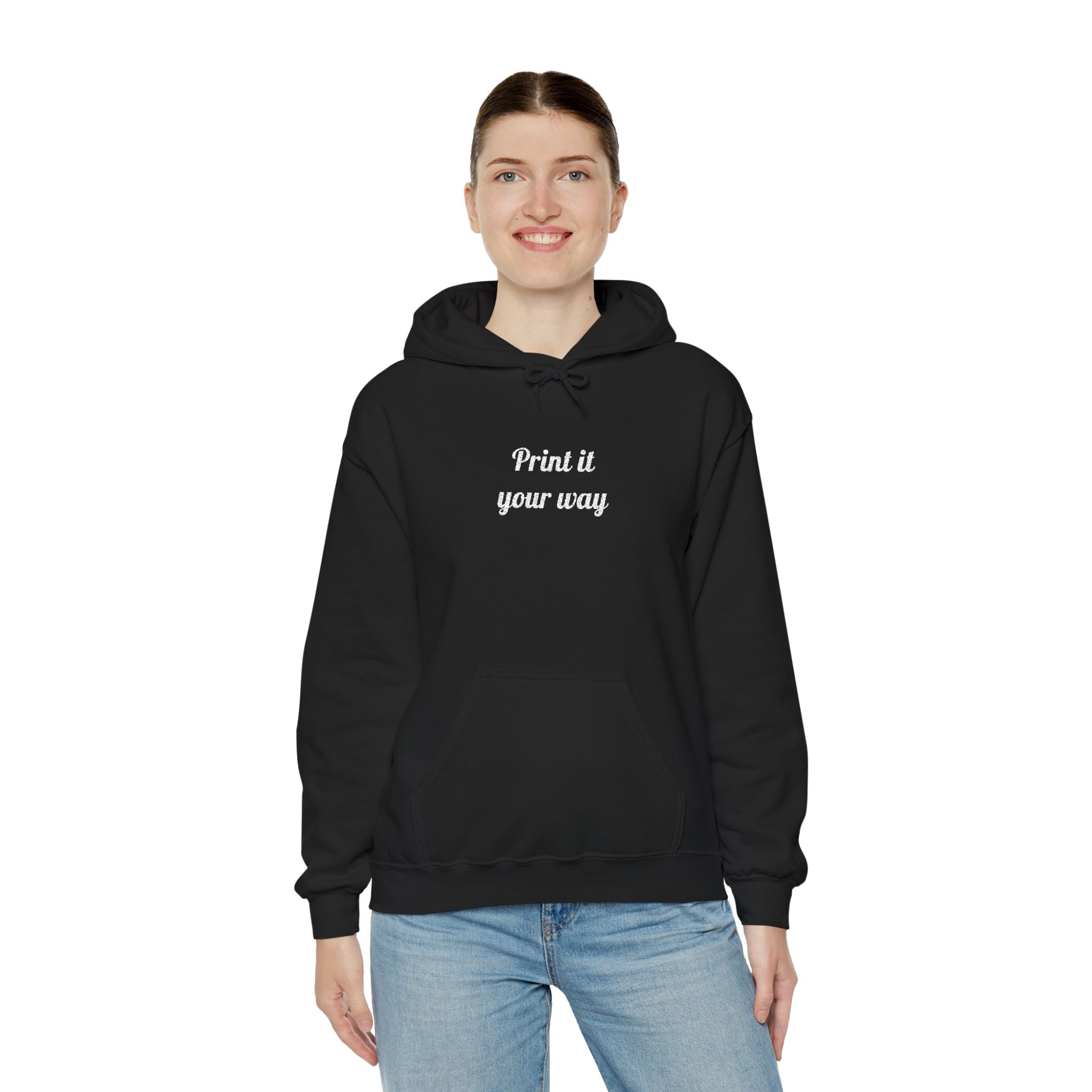 Custom Embroidered Unisex Hoodie – Ethically Sourced Cotton Blend