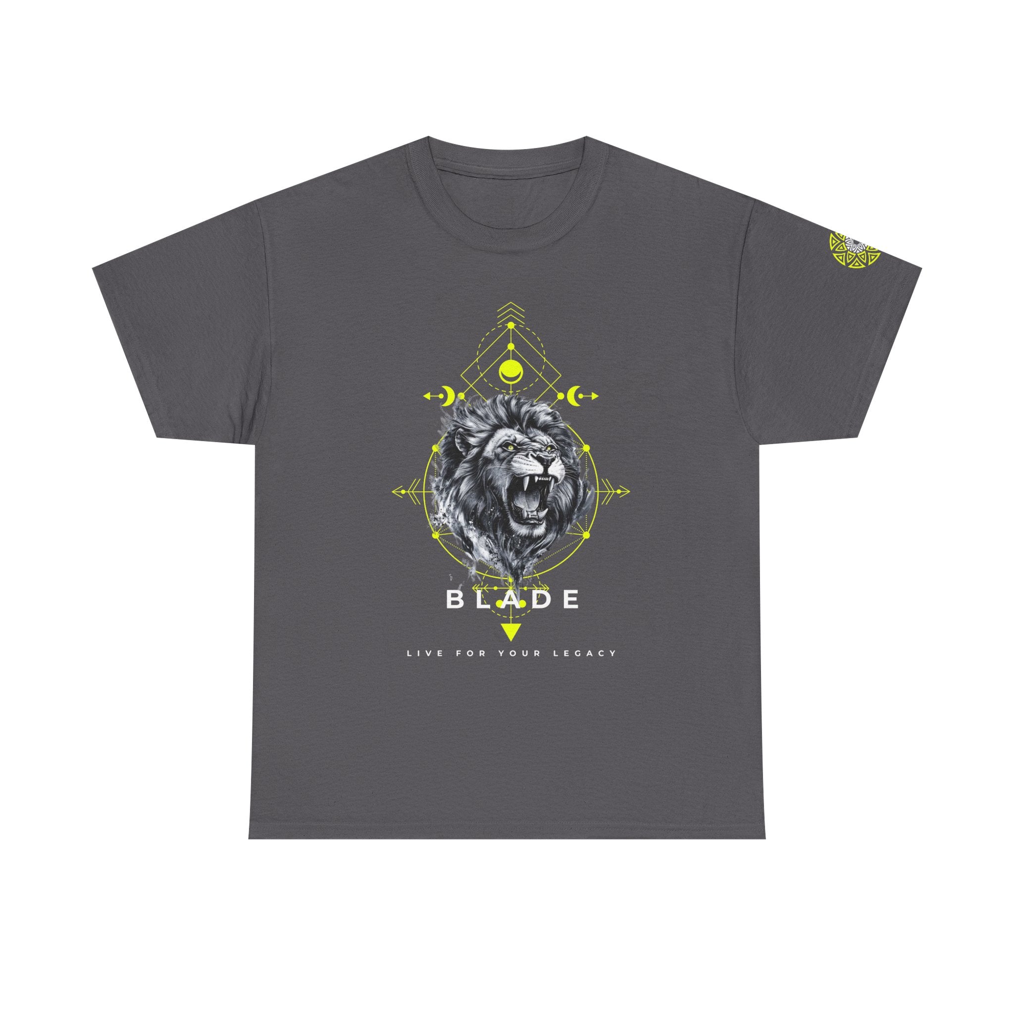 Geometric King White TX Lion T-Shirt