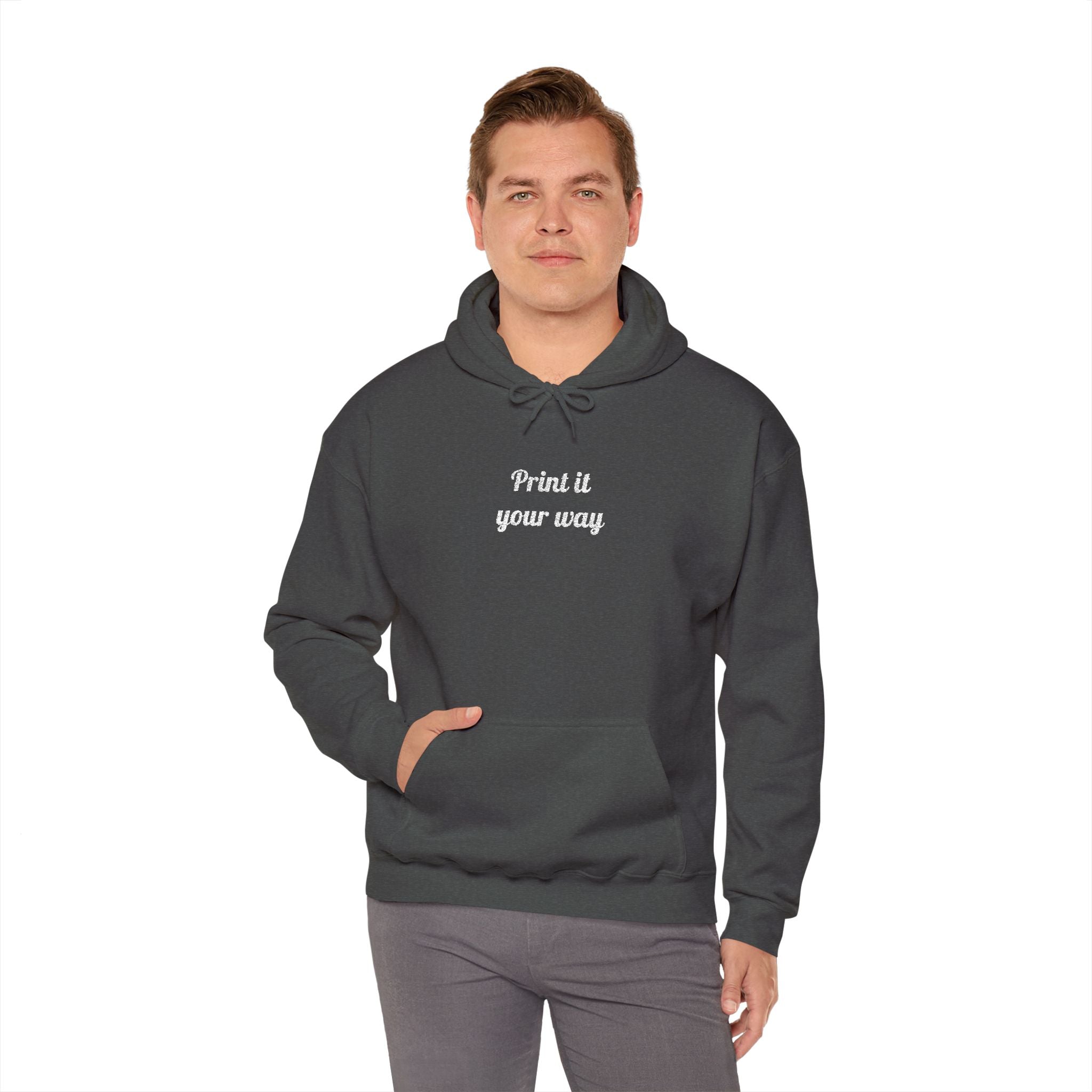 Custom Embroidered Unisex Hoodie – Ethically Sourced Cotton Blend