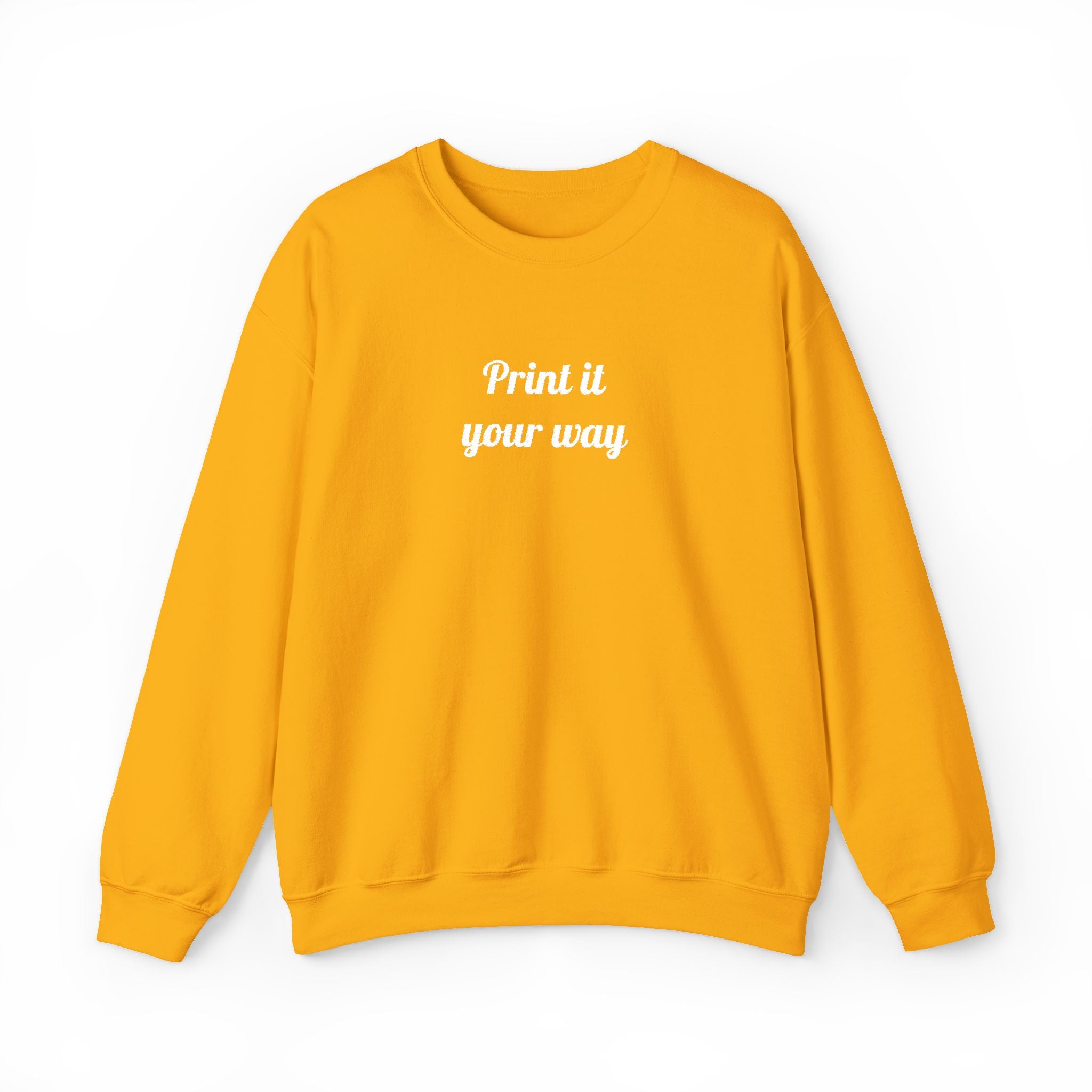 Embroidery Personalization - Unisex Crewneck Sweater (Make It Yours)