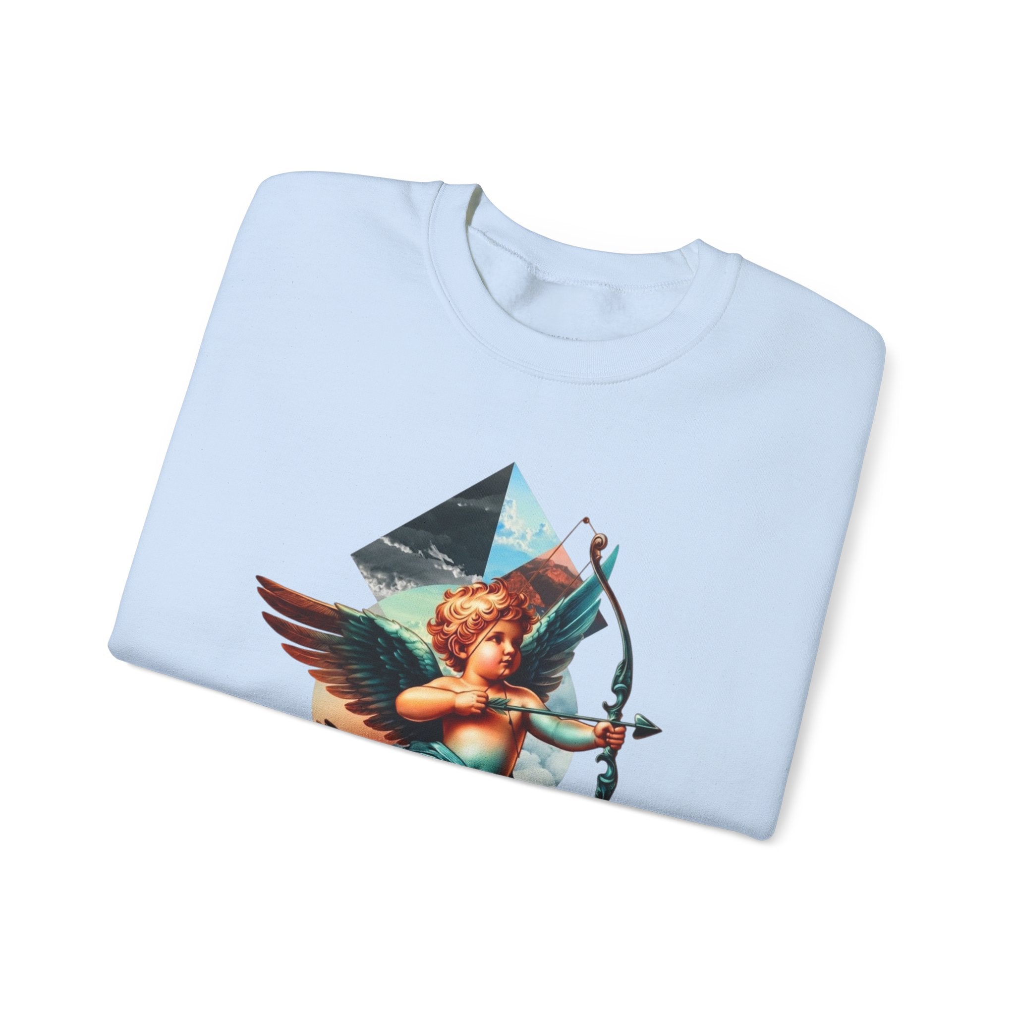Cupid's Bow Blue + Arrow - Love, Infiniti Unisex Crewneck Sweater