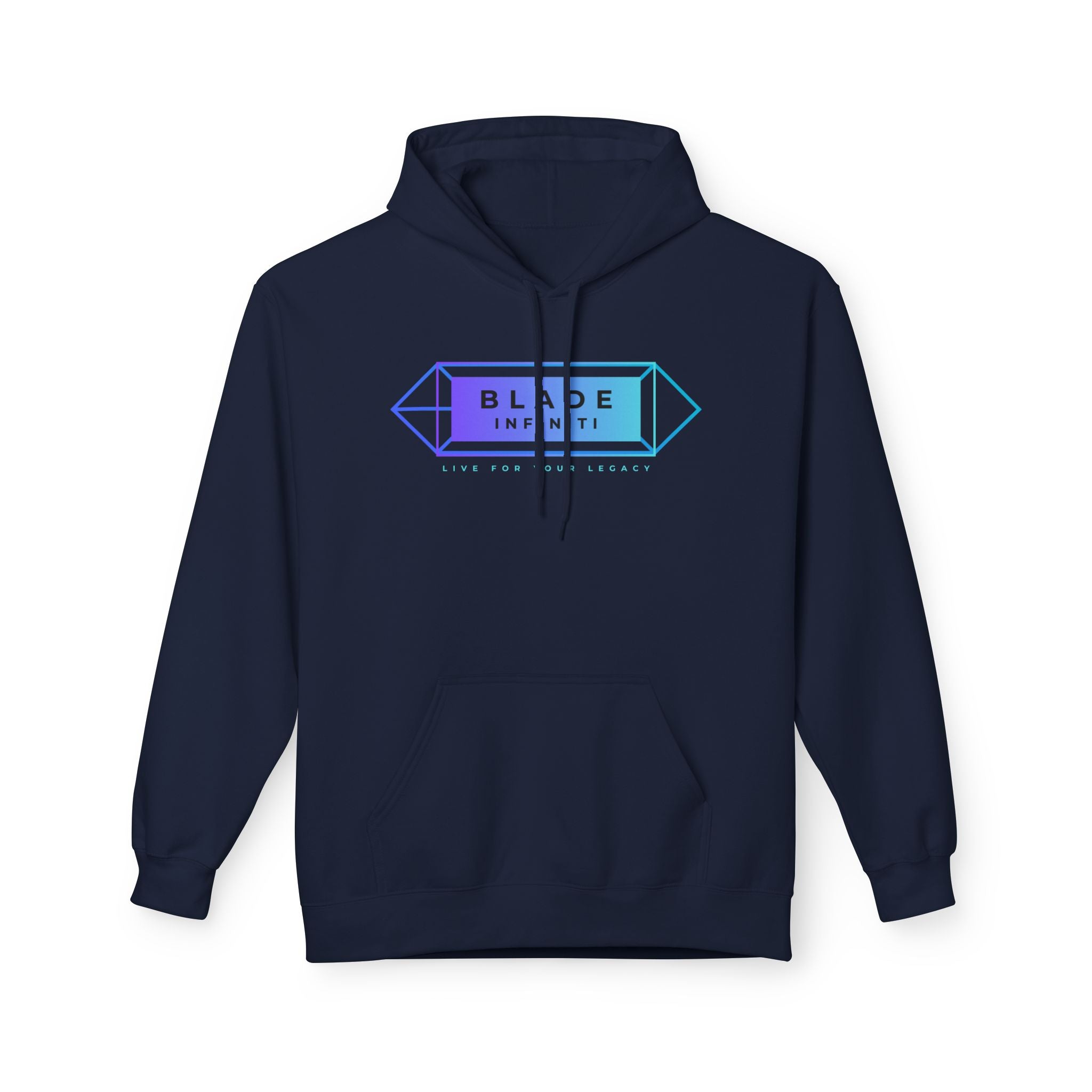 Geometric Infiniti Aqua/Purple Hoodie