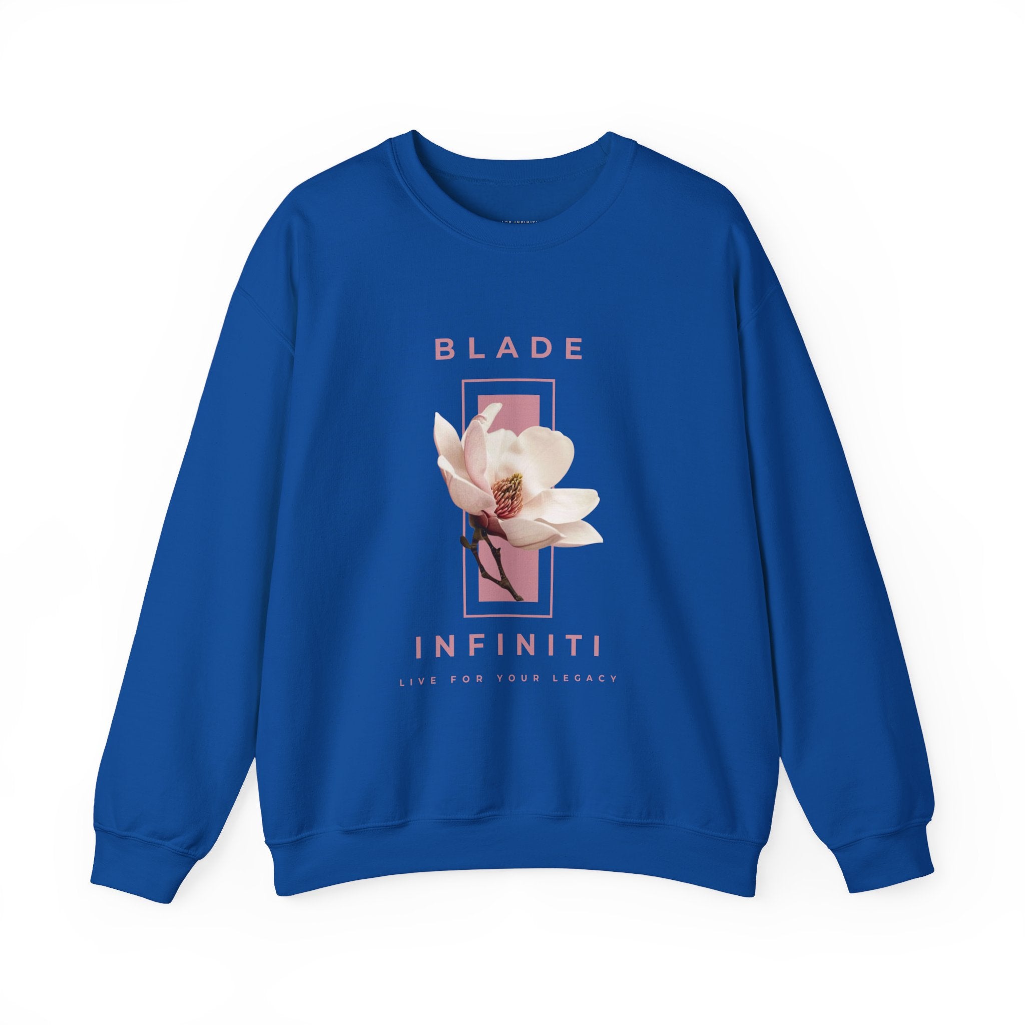 Essence of Infiniti Pink/Cream Floral Crewneck Sweater