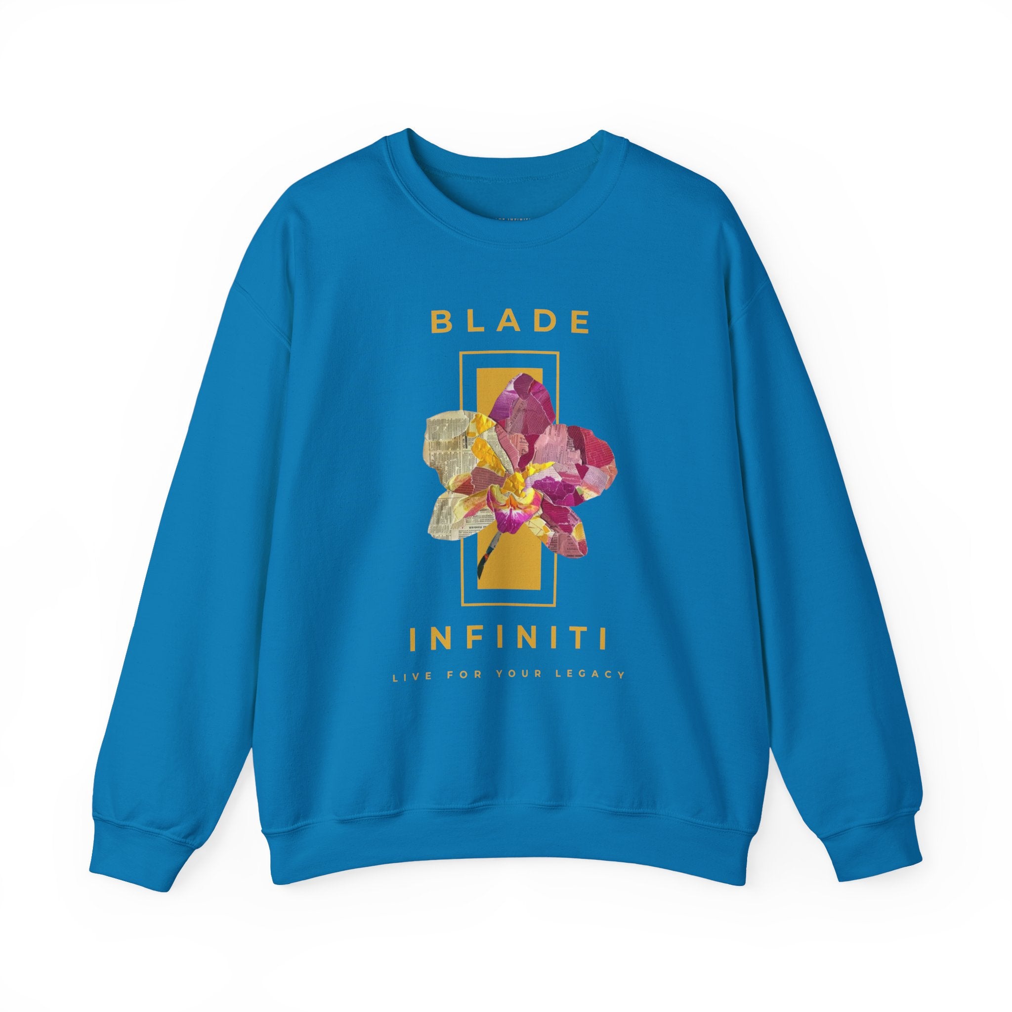 Essence of Infiniti Yellow Floral Unisex Crewneck Sweater