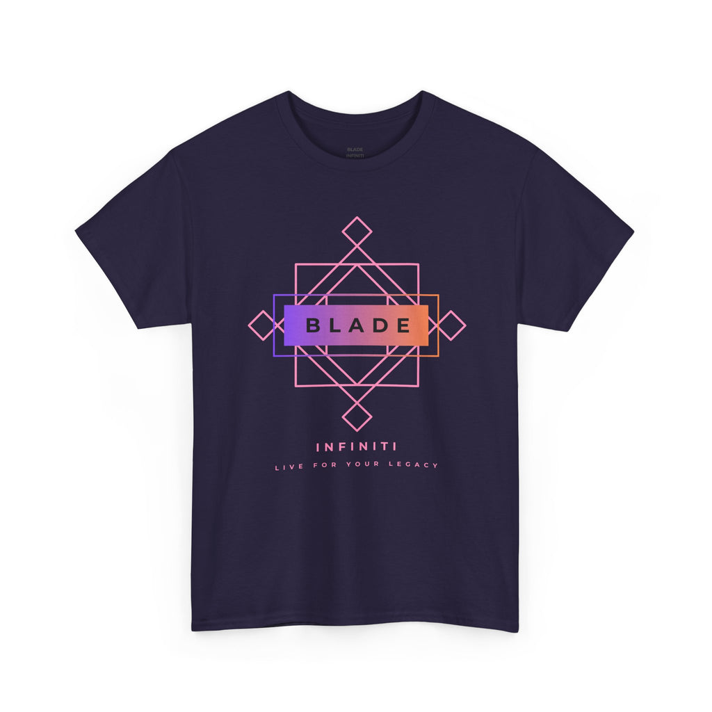 Geometric Infiniti Pink/Purple/Orange Ombre T-Shirt