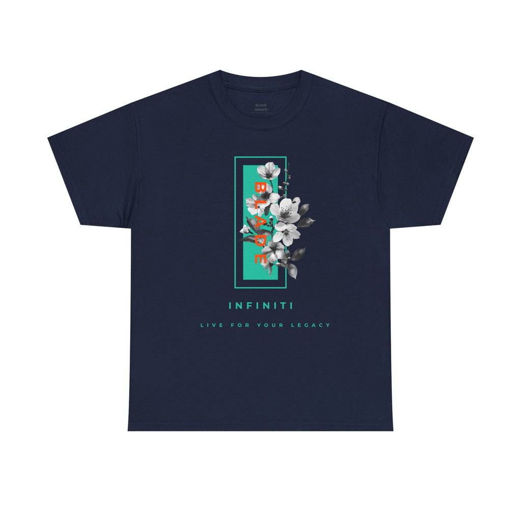 Bloom Bae Teal/Orange Floral T-Shirt