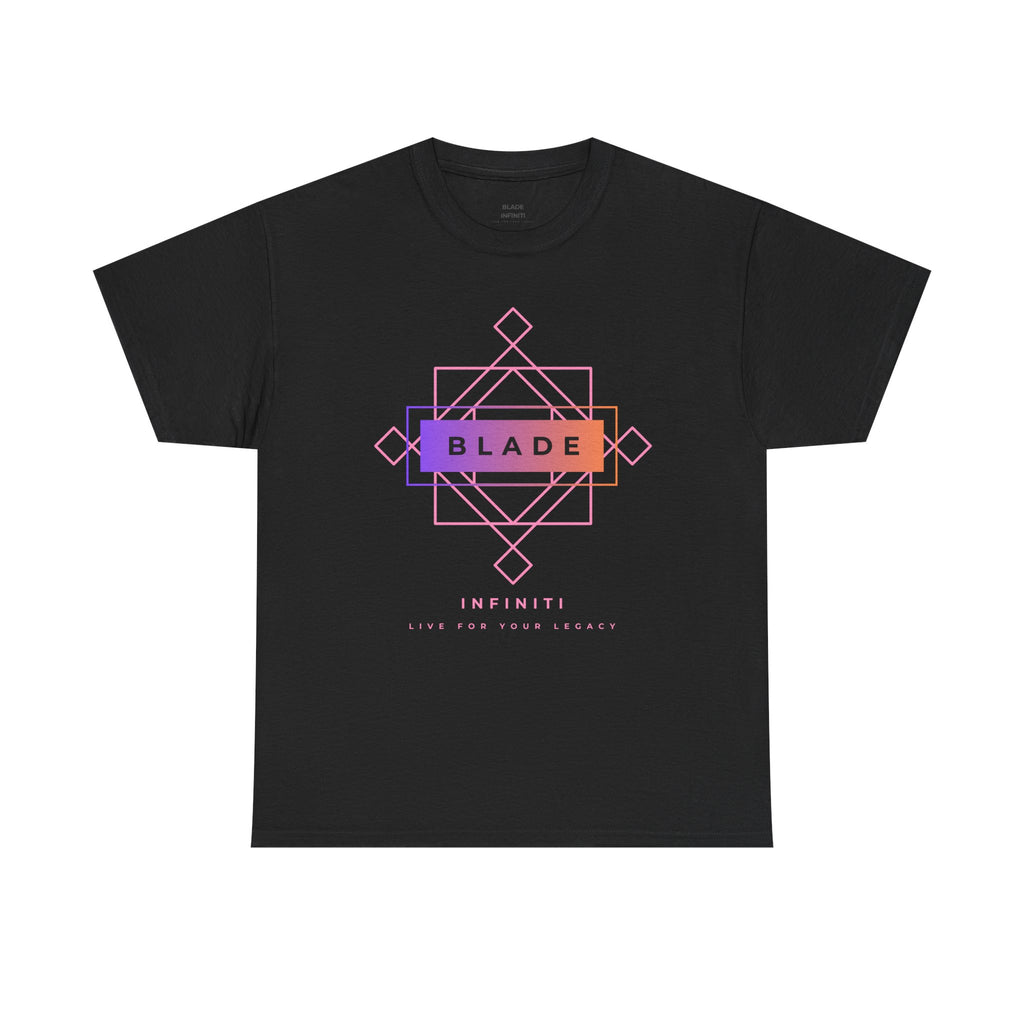 Geometric Infiniti Pink/Purple/Orange Ombre T-Shirt