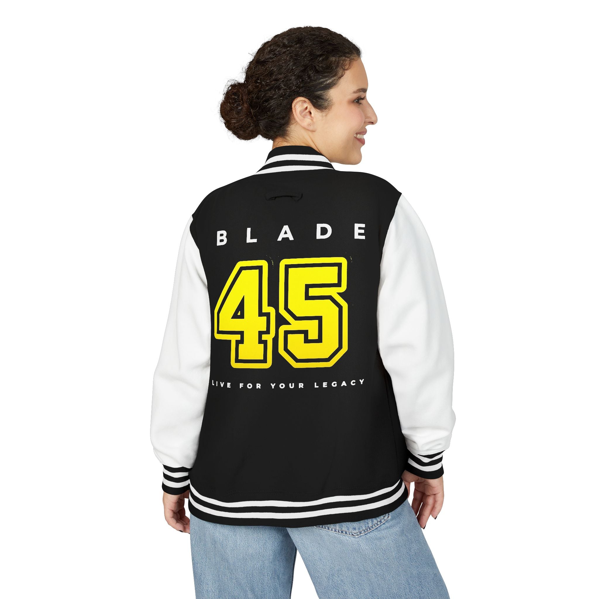 Blade 45 Golden Yellow/White Letterman Jacket
