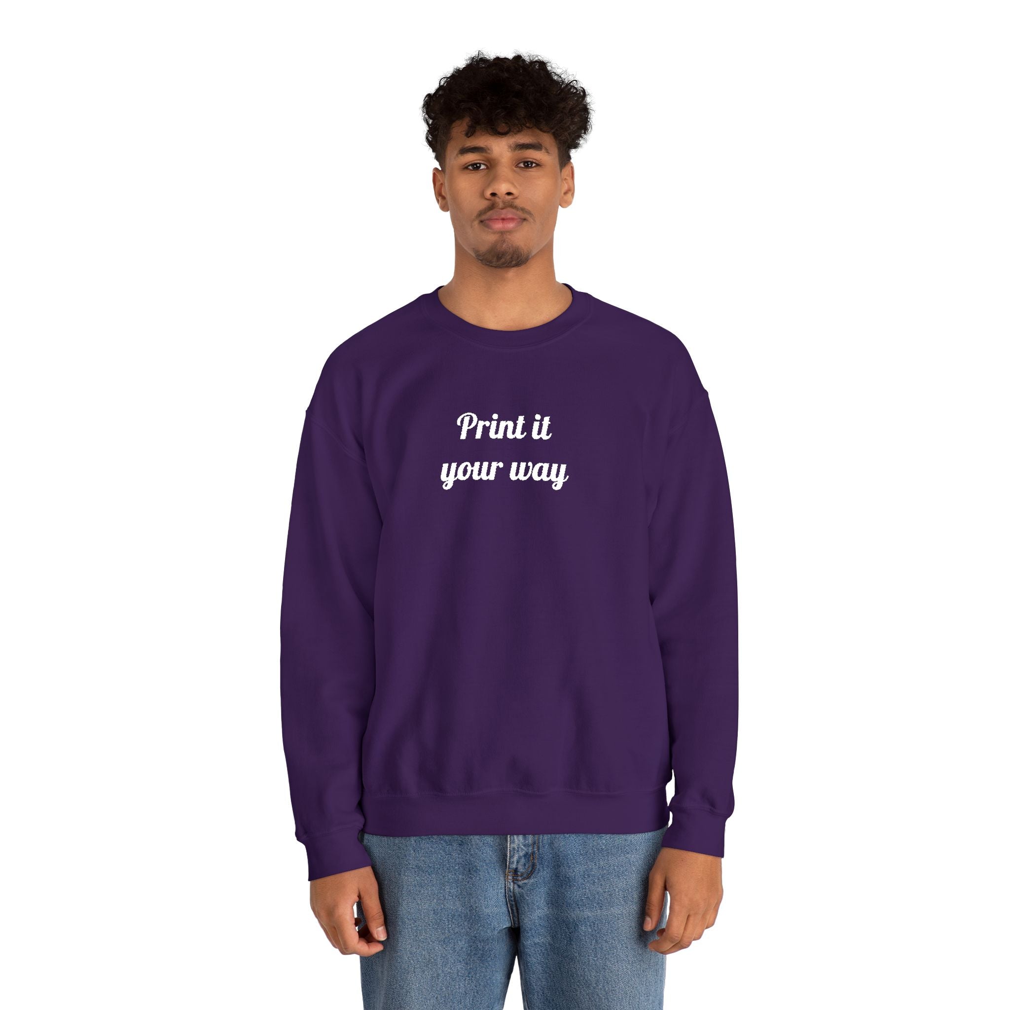 Embroidery Personalization - Unisex Crewneck Sweater (Make It Yours)