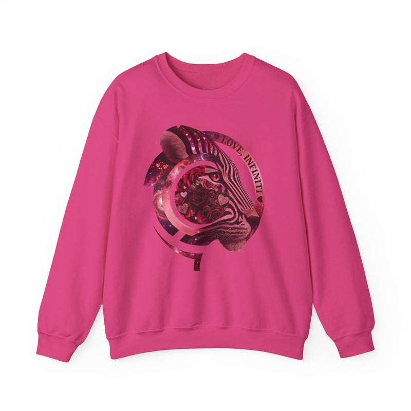 Safari Bloom Tiger Love, Infiniti Unisex Crewneck Sweater