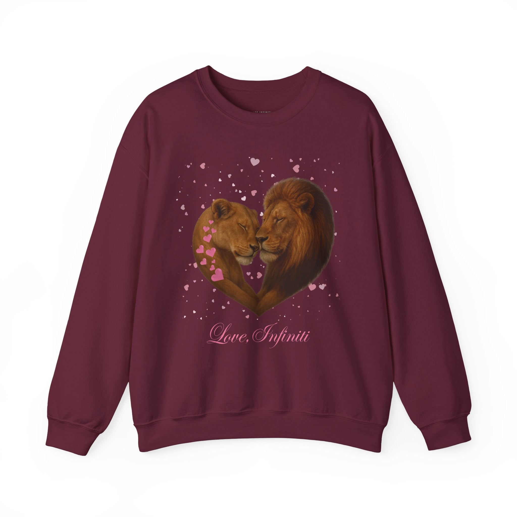 Lion Hearts - Love, Infiniti Unisex Crewneck Sweater