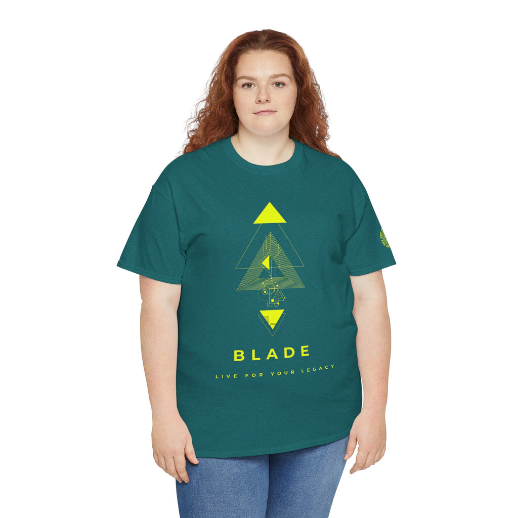 Geometric Odyssey Neon Green TX T-Shirt