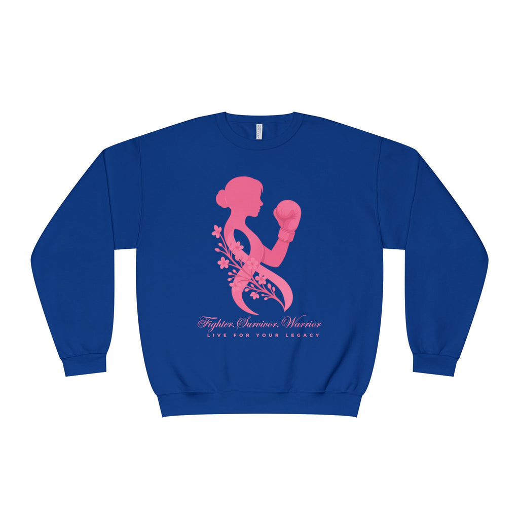 Fighter. Survivor. Warrior | Breast Cancer Sweatshirt/Sweater